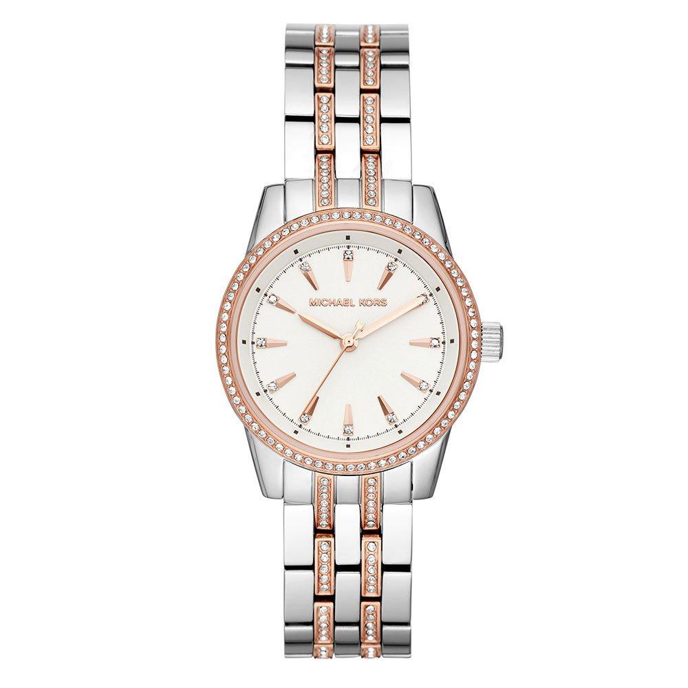 Michael Kors Ritz Steel and Rose Gold Plated Ladies Watch MK4386 | 33 ...