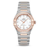 OMEGA Constellation Manhattan Steel and 18ct Sedna Gold Automatic Diamond Ladies Watch