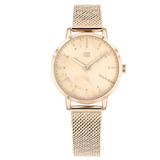 Tommy Hilfiger Rose Gold Plated Mesh Ladies Watch