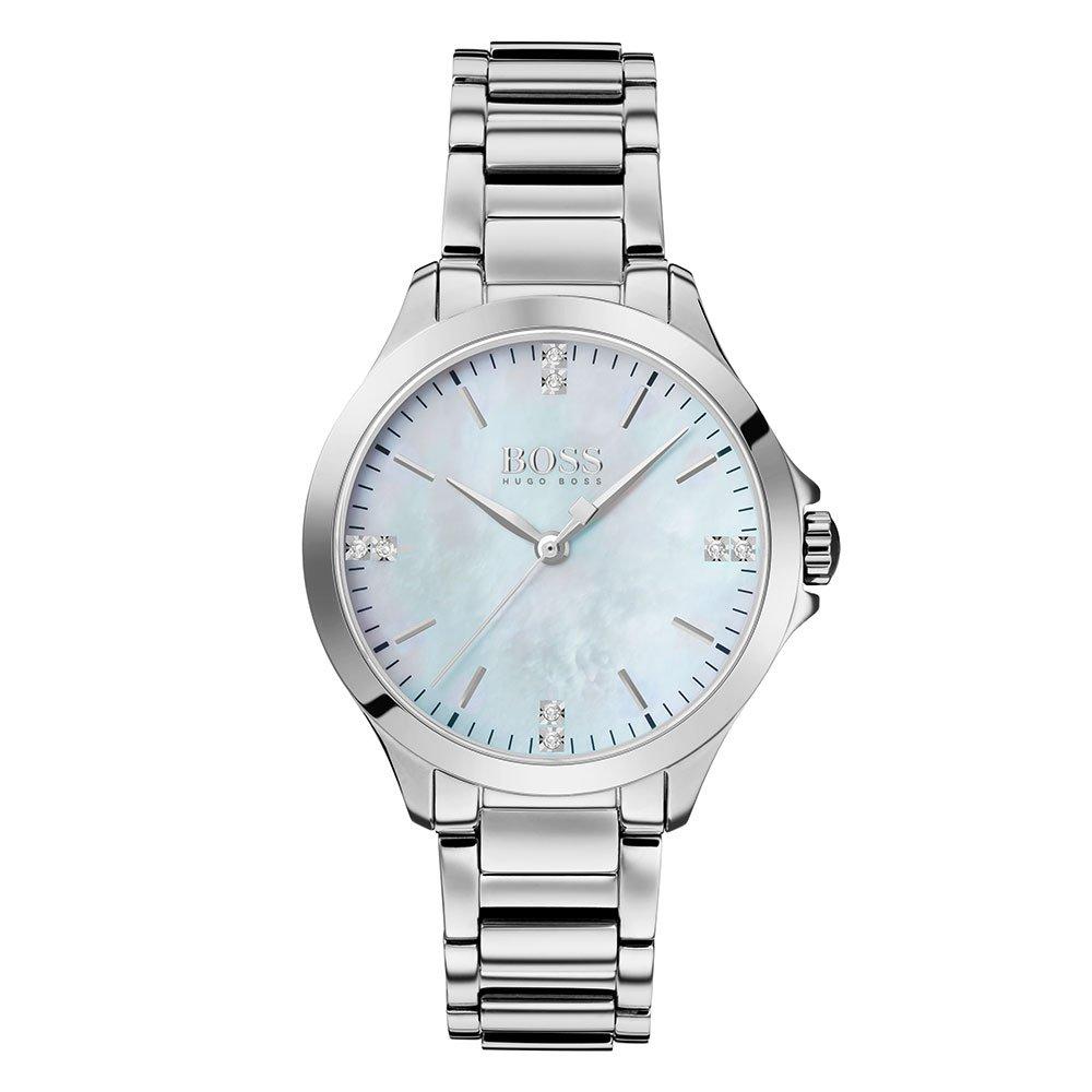 ladies silver hugo boss watch