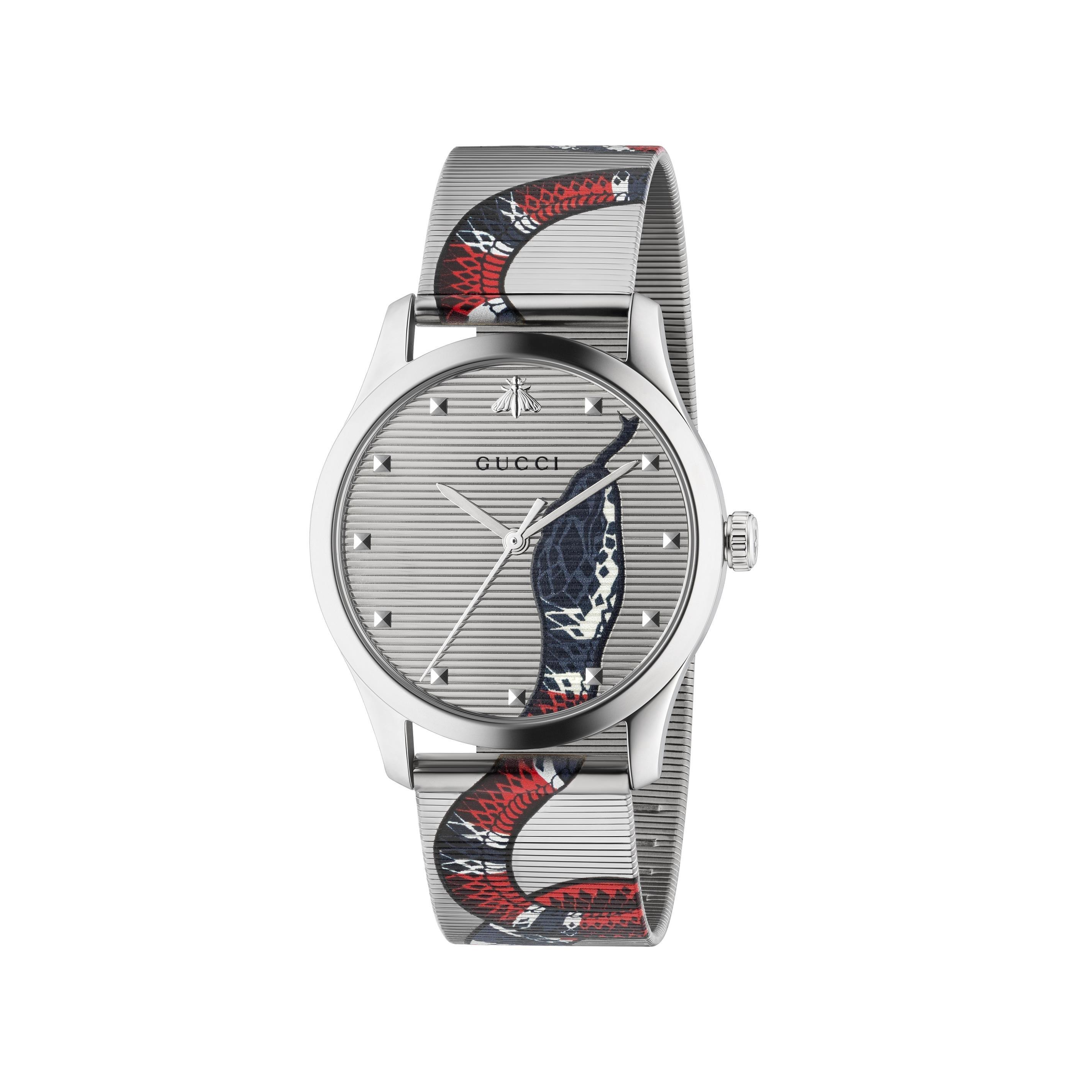 Gucci silver snake watch new arrivals