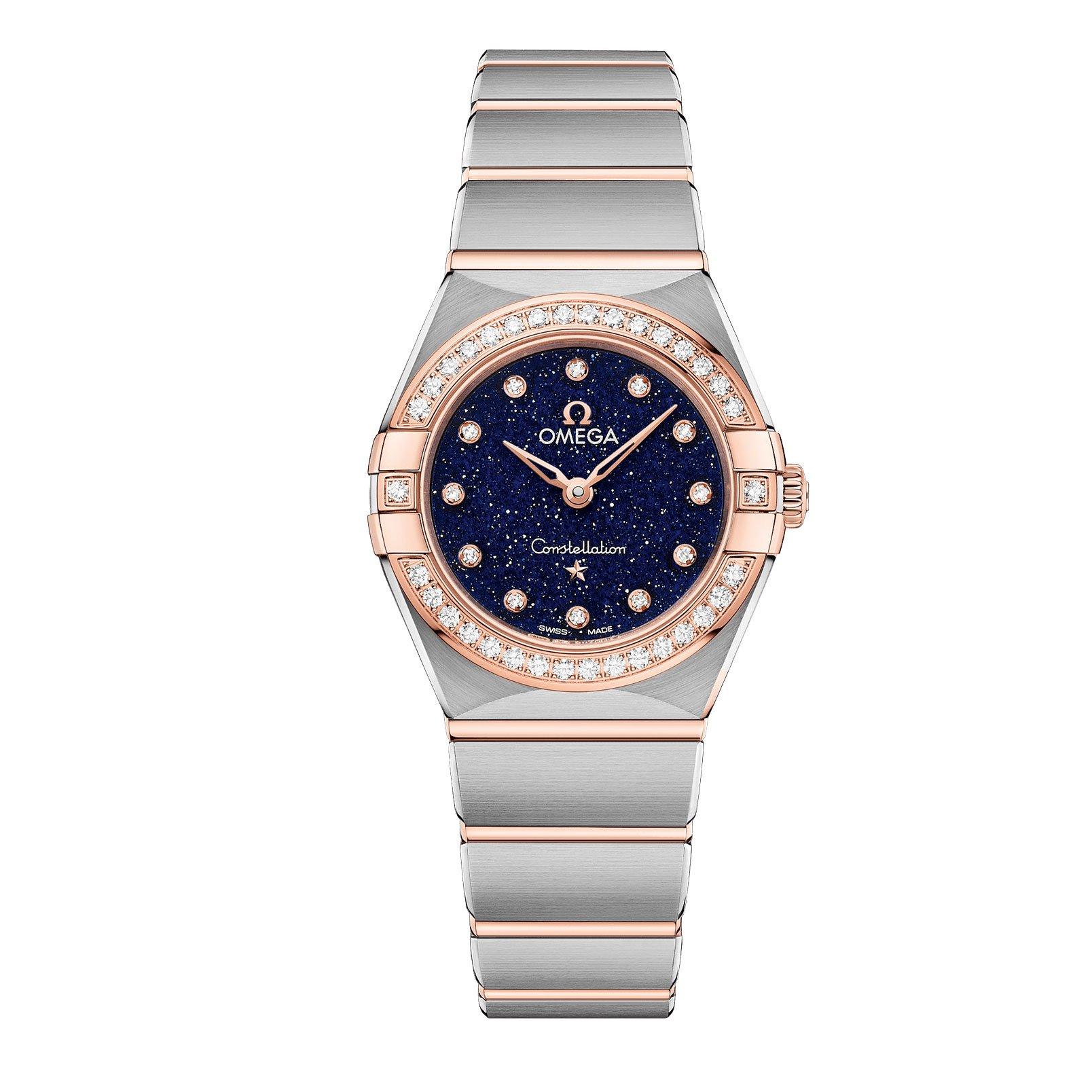 Omega constellation rose on sale gold ladies watch