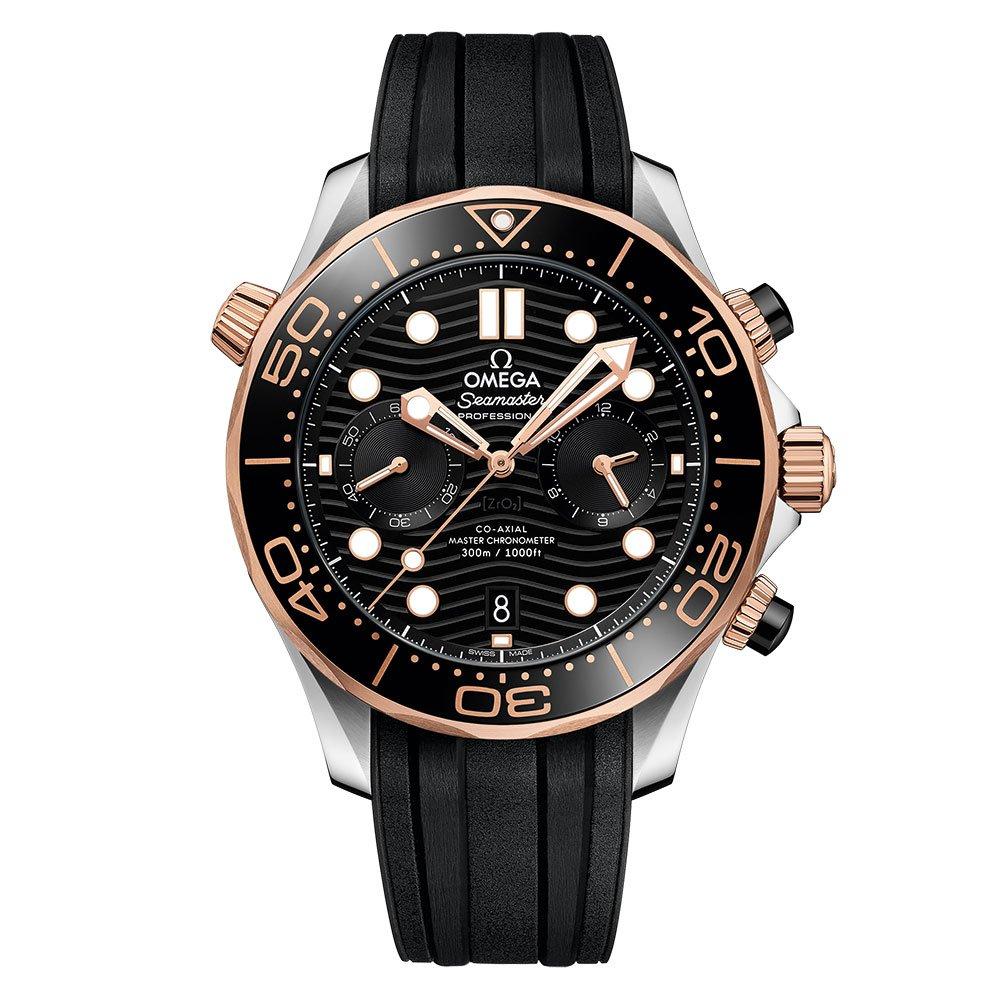 OMEGA Seamaster Diver 300M 44mm 18K Sedna Gold Chronograph Automatic Men's Watch