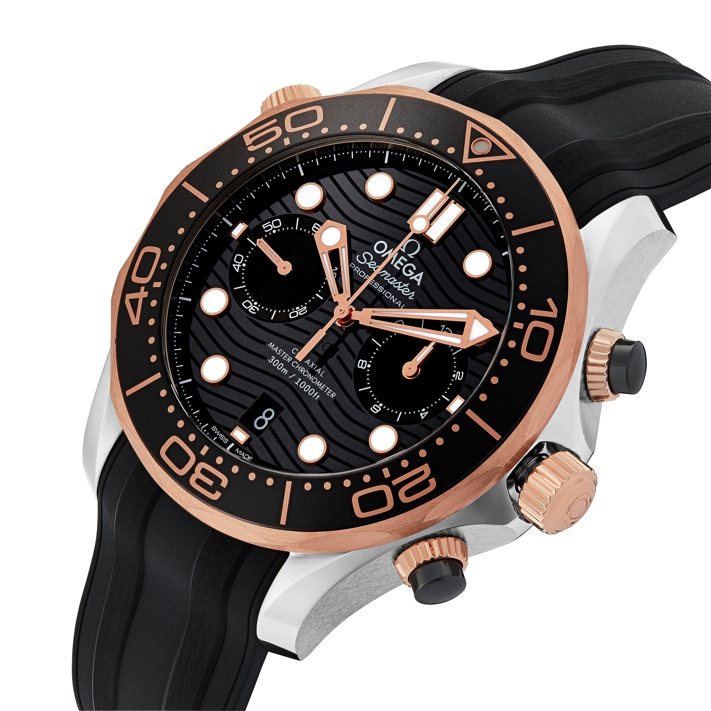 Omega seamaster gold online black