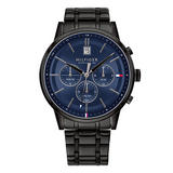 Tommy Hilfiger Black Ion Plated Chronograph Men's Watch