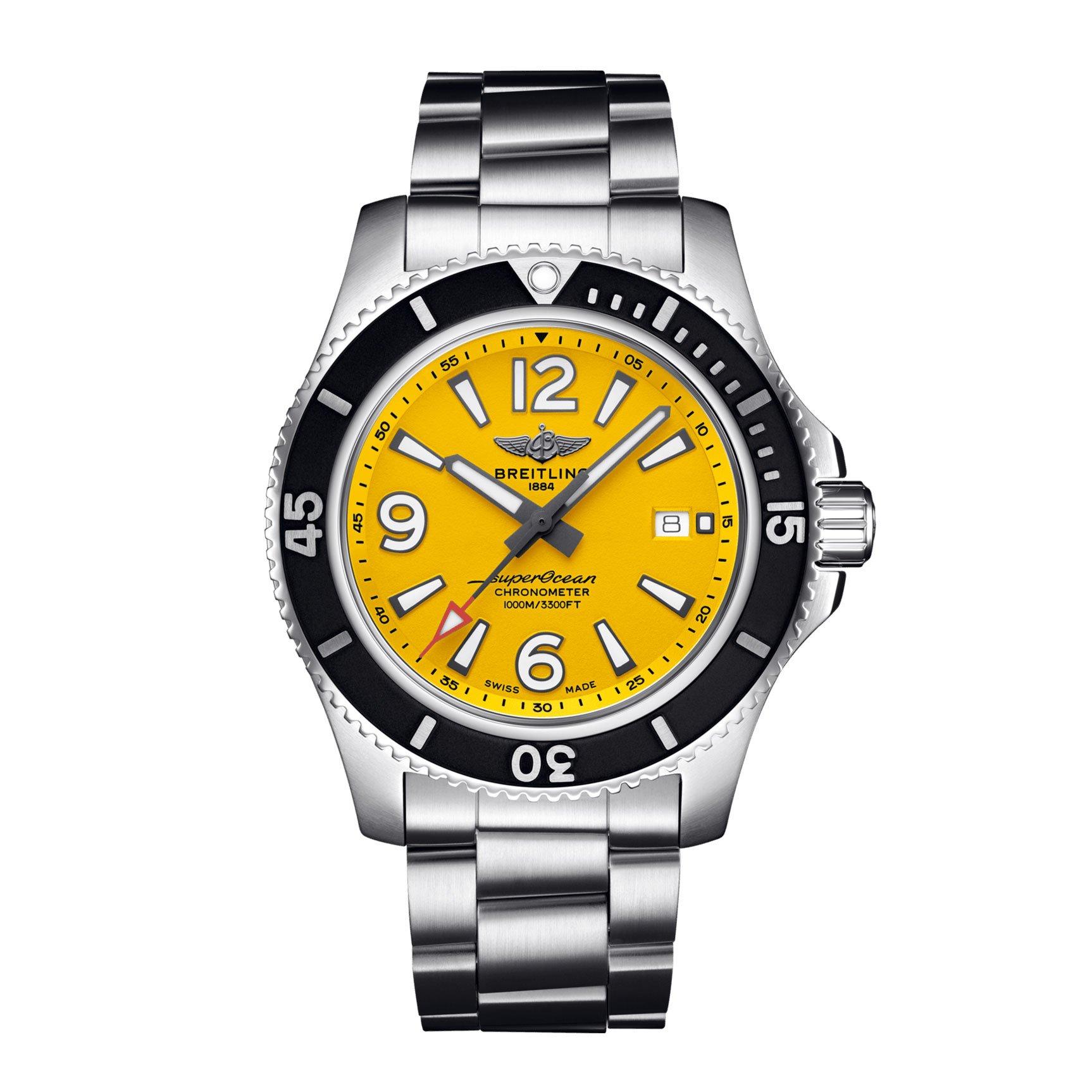 Breitling Superocean Automatic 44 Men s Watch A17367021I1A1 44 mm Yellow Dial Beaverbrooks