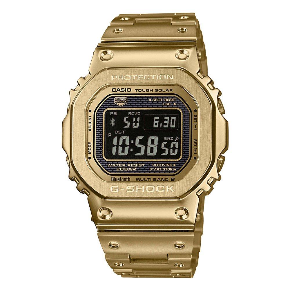 Casio G Shock Full Metal Bluetooth Gold Plated Men S Watch Gmw B5000gd 9er 43 2 Mm Black Dial Beaverbrooks