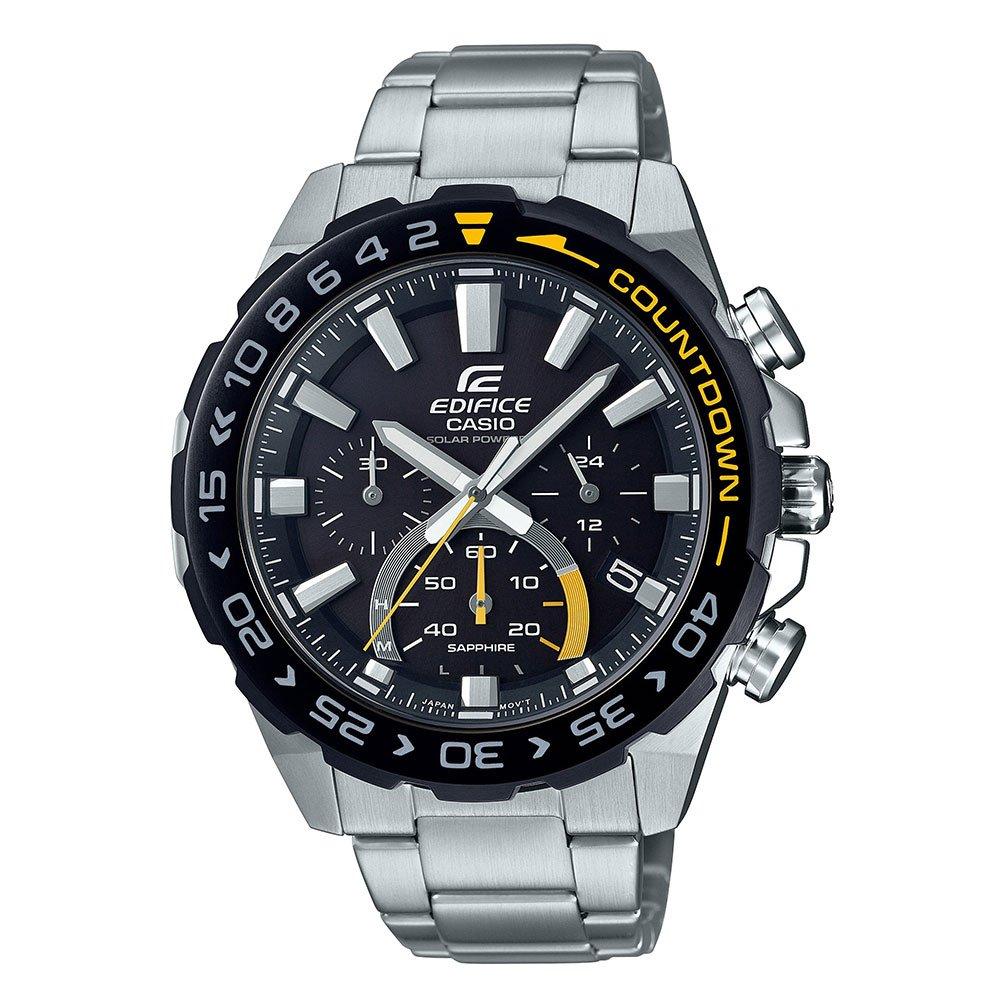 casio edifice countdown men's stainless steel bracelet watch