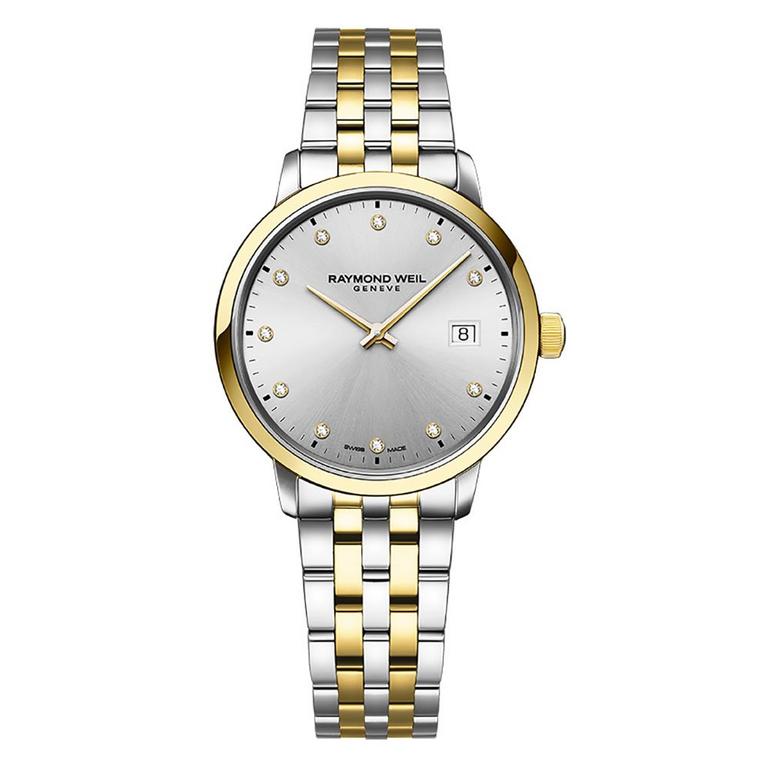 Raymond Weil Toccata Gold Plated and Stainless Steel Ladies Watch