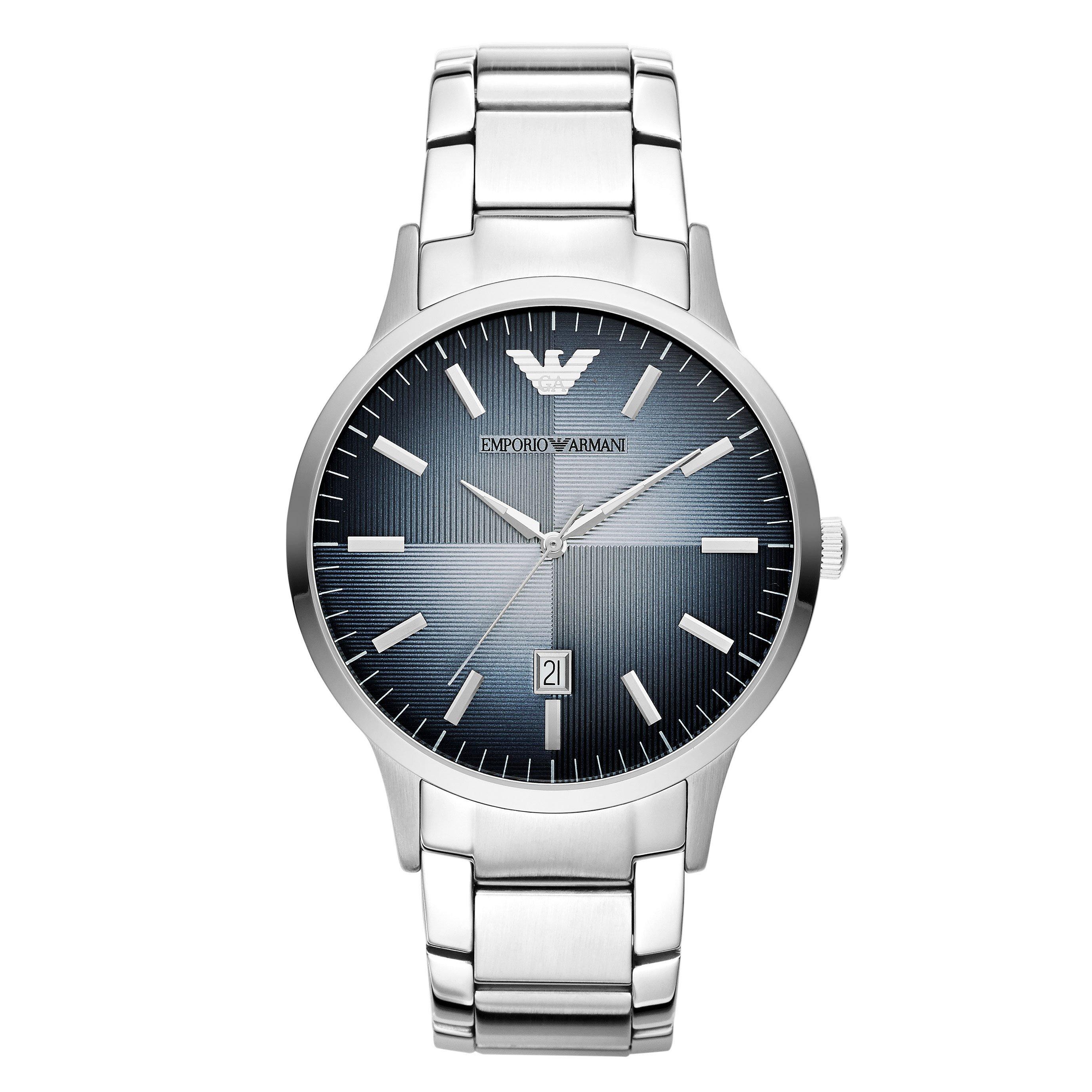 Emporio Armani Men's Watch AR11182 | 43 mm, Blue Dial | Beaverbrooks