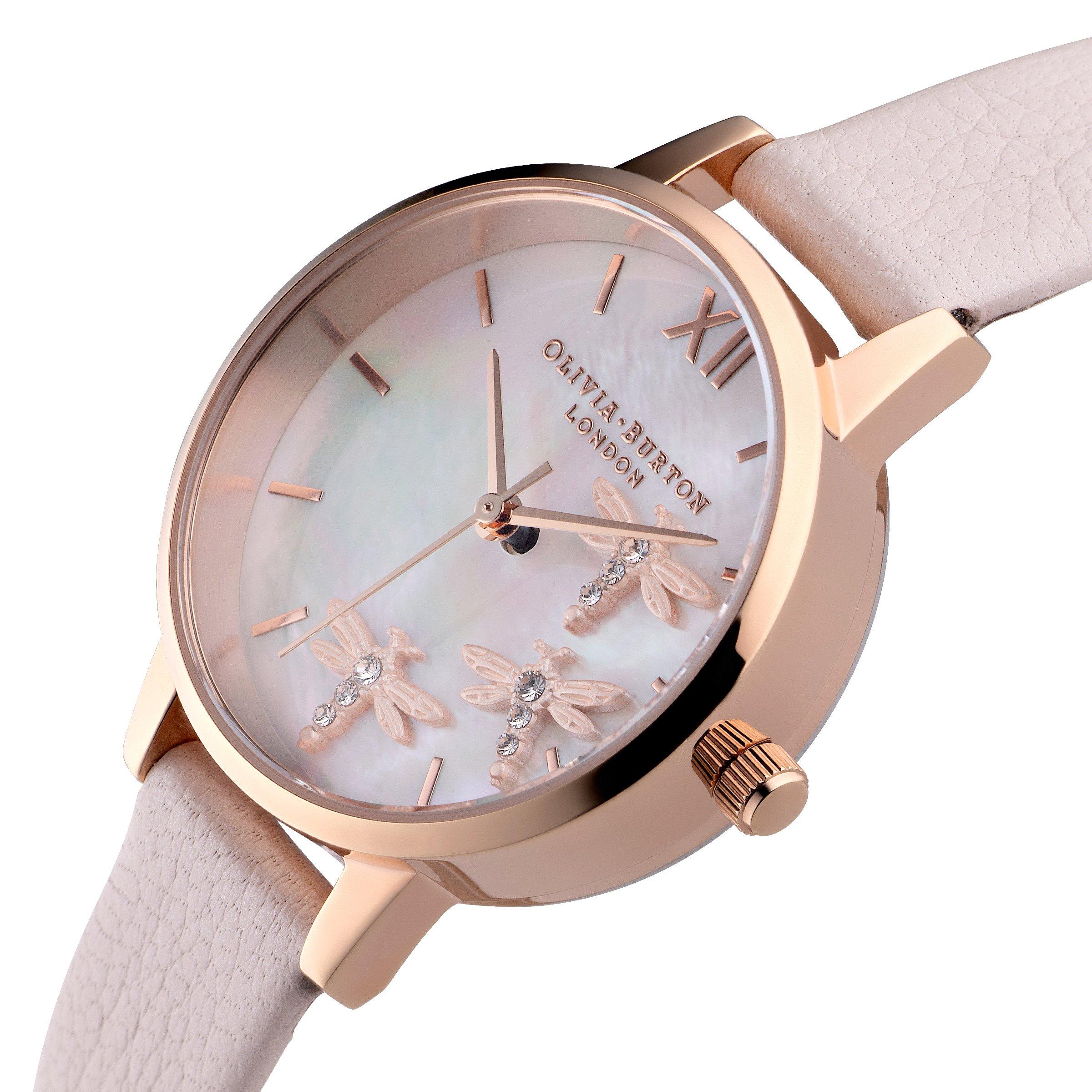 Olivia Burton Dancing Dragonfly Rose Gold Tone Ladies Watch