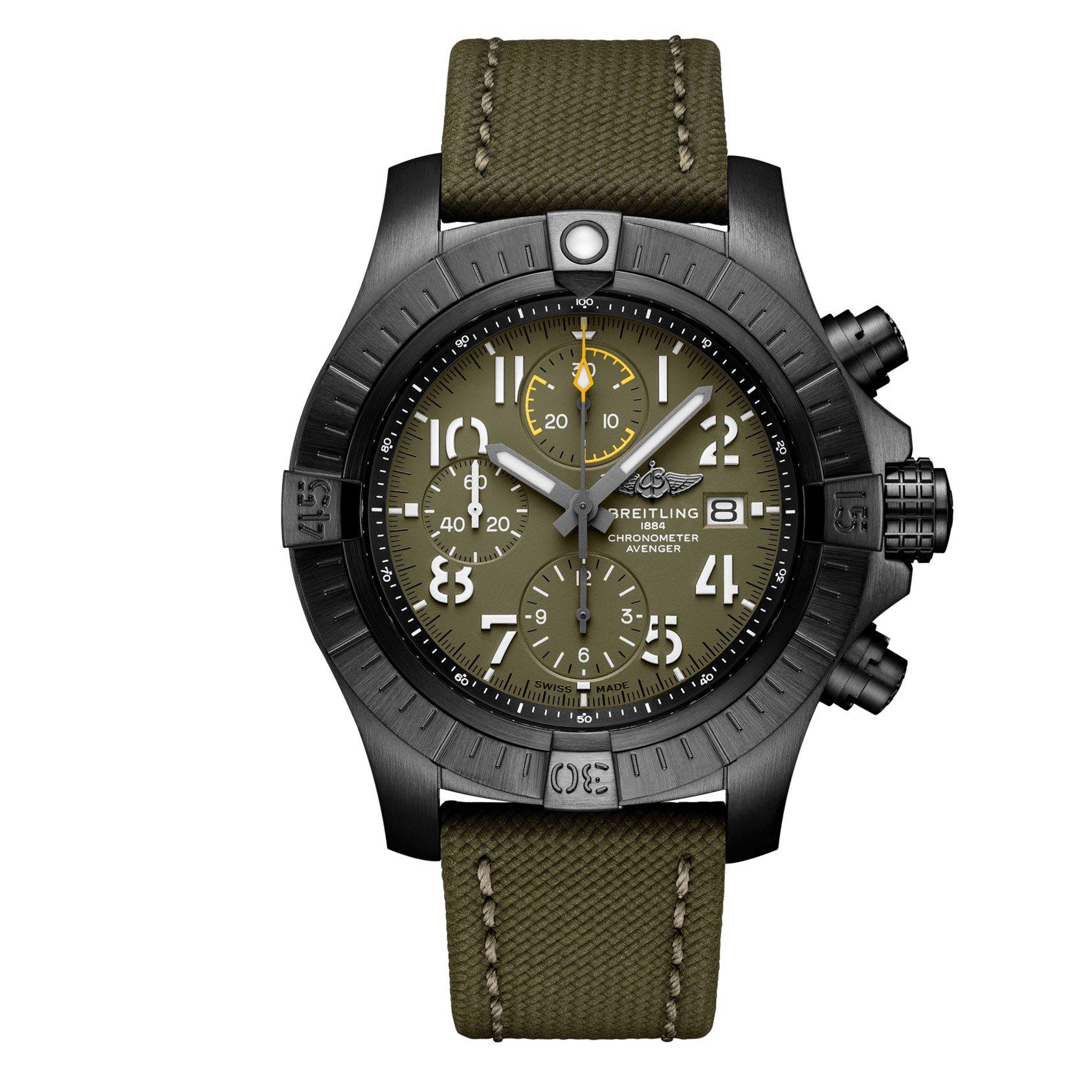 Breitling Avenger Chronograph 45 Night Mission Black Titanium