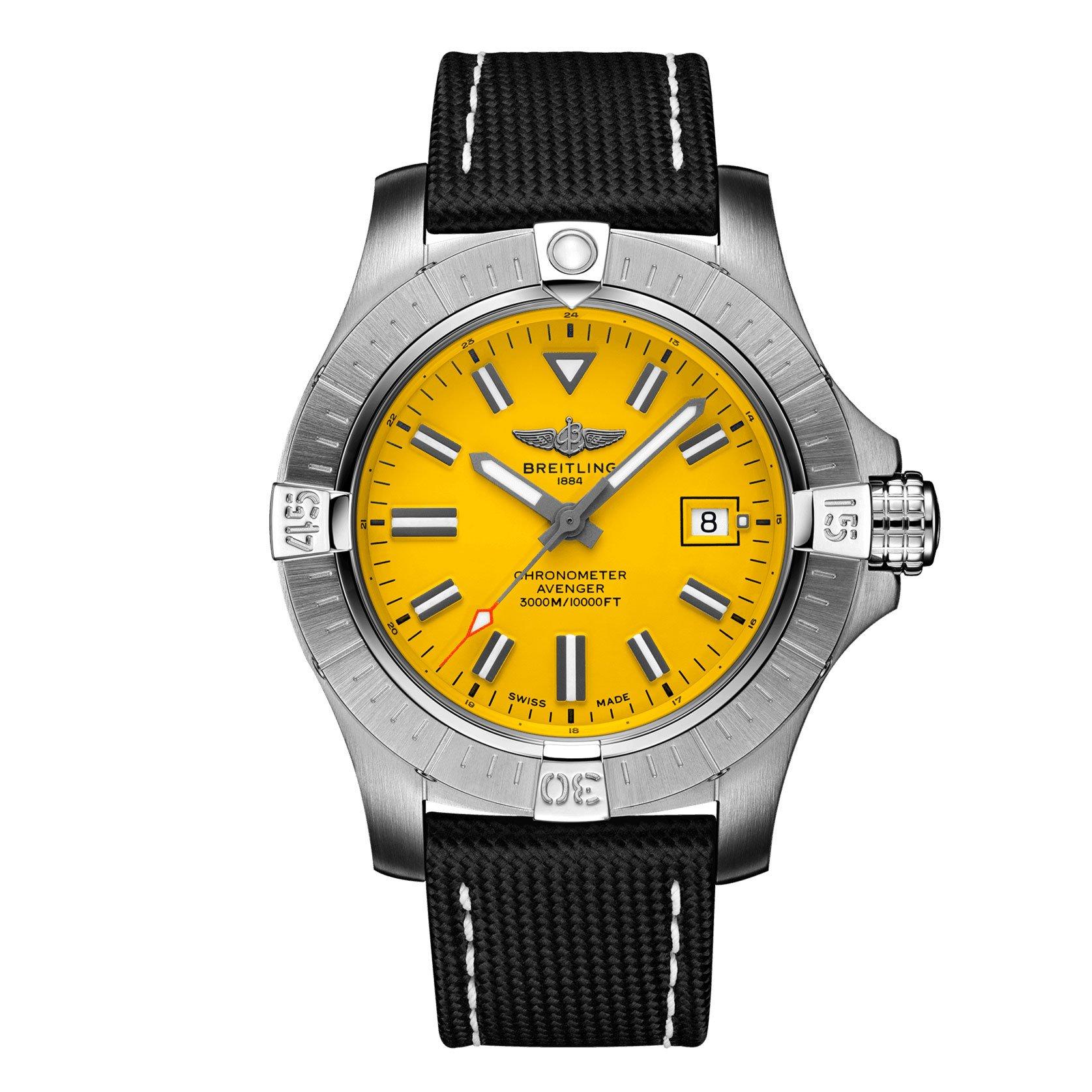 Breitling yellow face discount watch