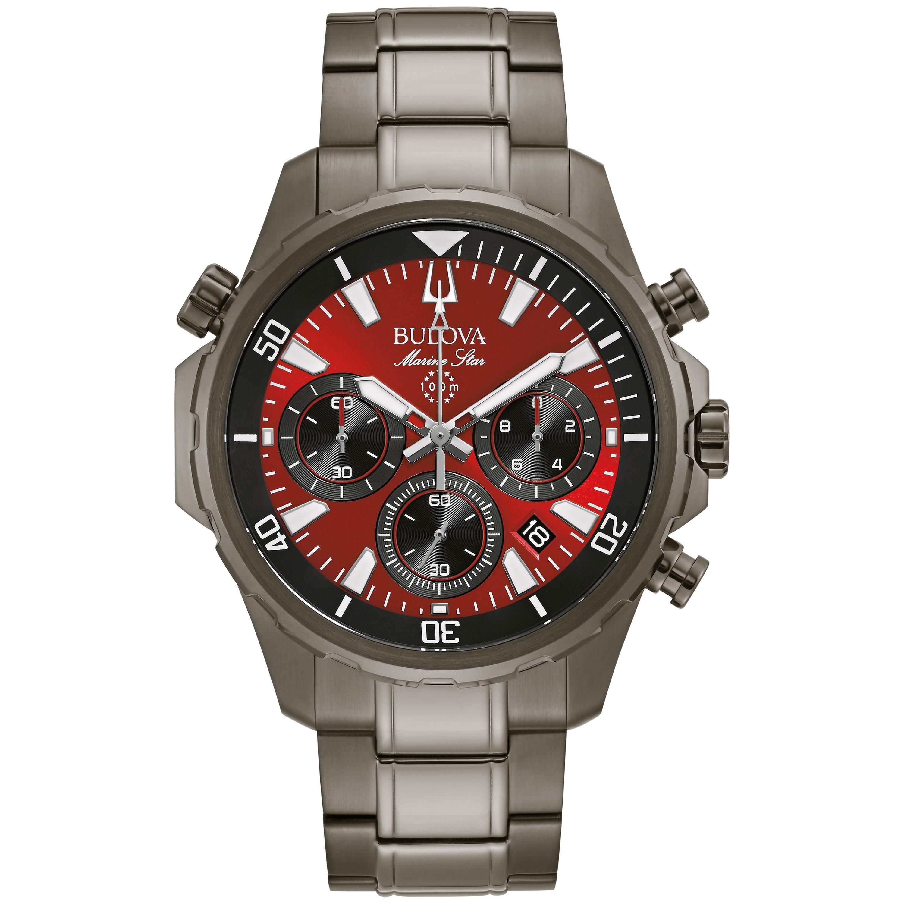 Bulova men's marine star stainless steel chronograph watch new arrivals