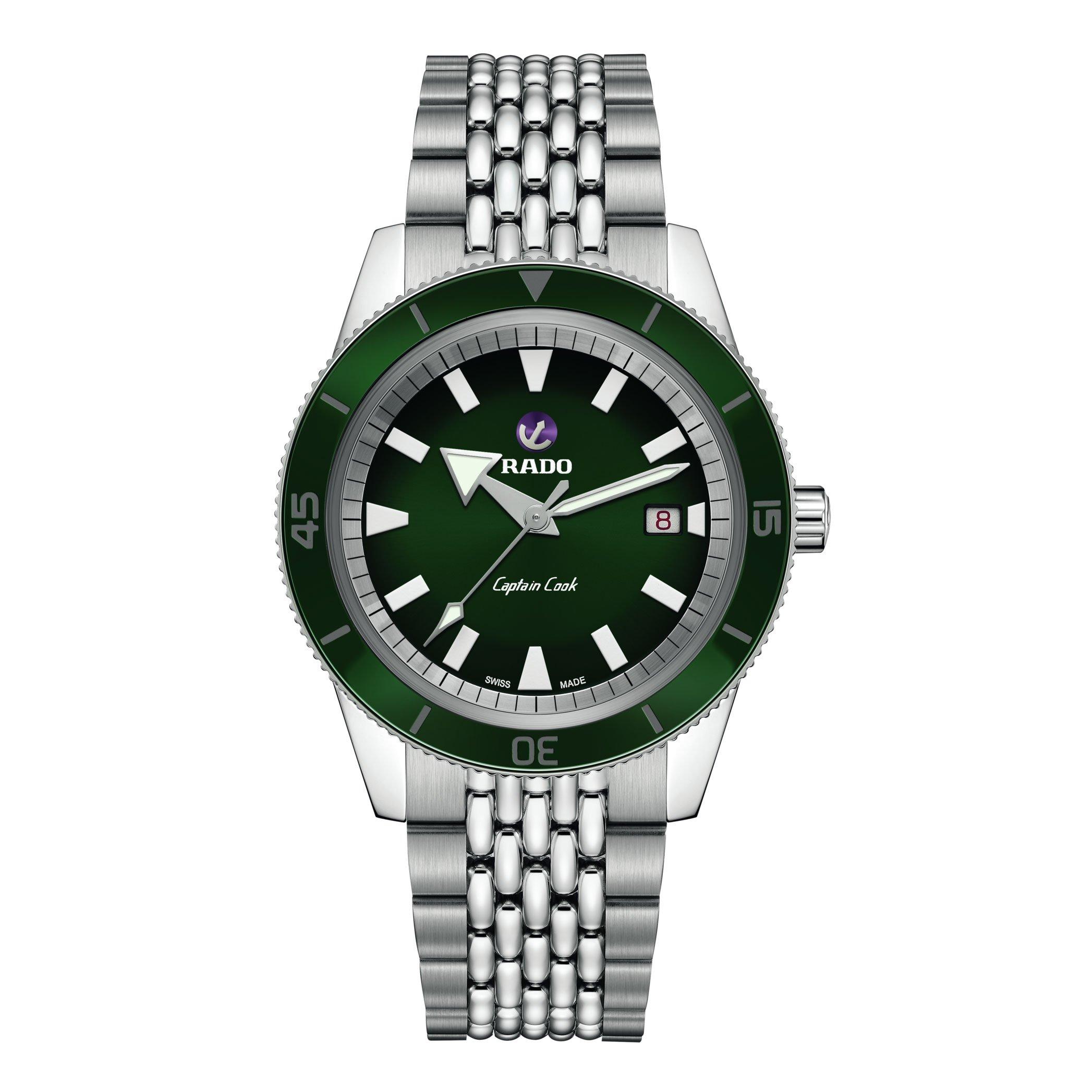 Rado Captain Cook 42mm Automatic Men s Watch R32505313 42 mm Green Dial Beaverbrooks