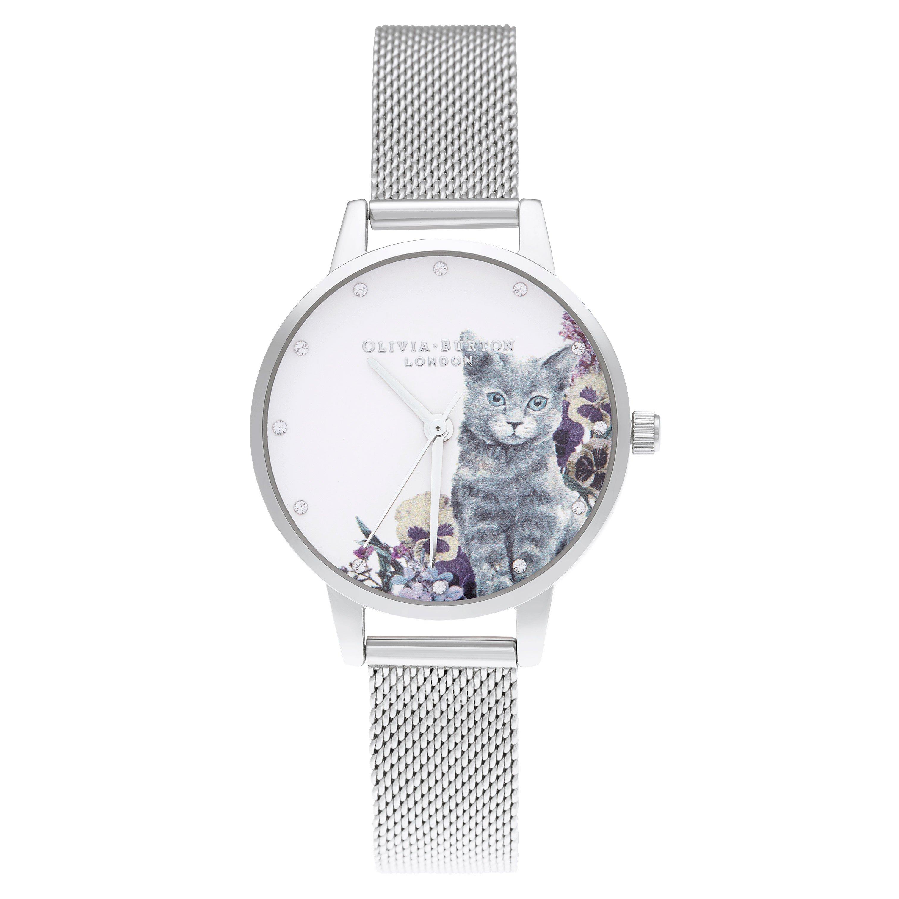 Olivia burton cat watch best sale