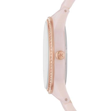 Michael Kors Ritz Pink Ceramic Ladies Watch MK6838 | 37 mm, White Dial ...