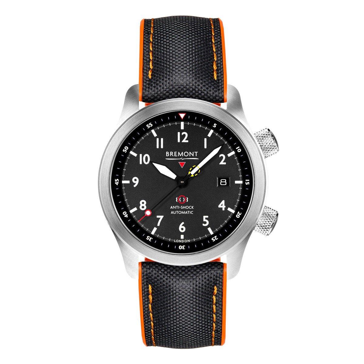 Bremont MBII 43mm Automatic Men's Watch MBII-SS-BK-C-O-P-11R