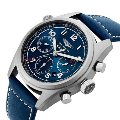 Longines Spirit Automatic Chronometer Chronograph Men's Watch L38204930 ...