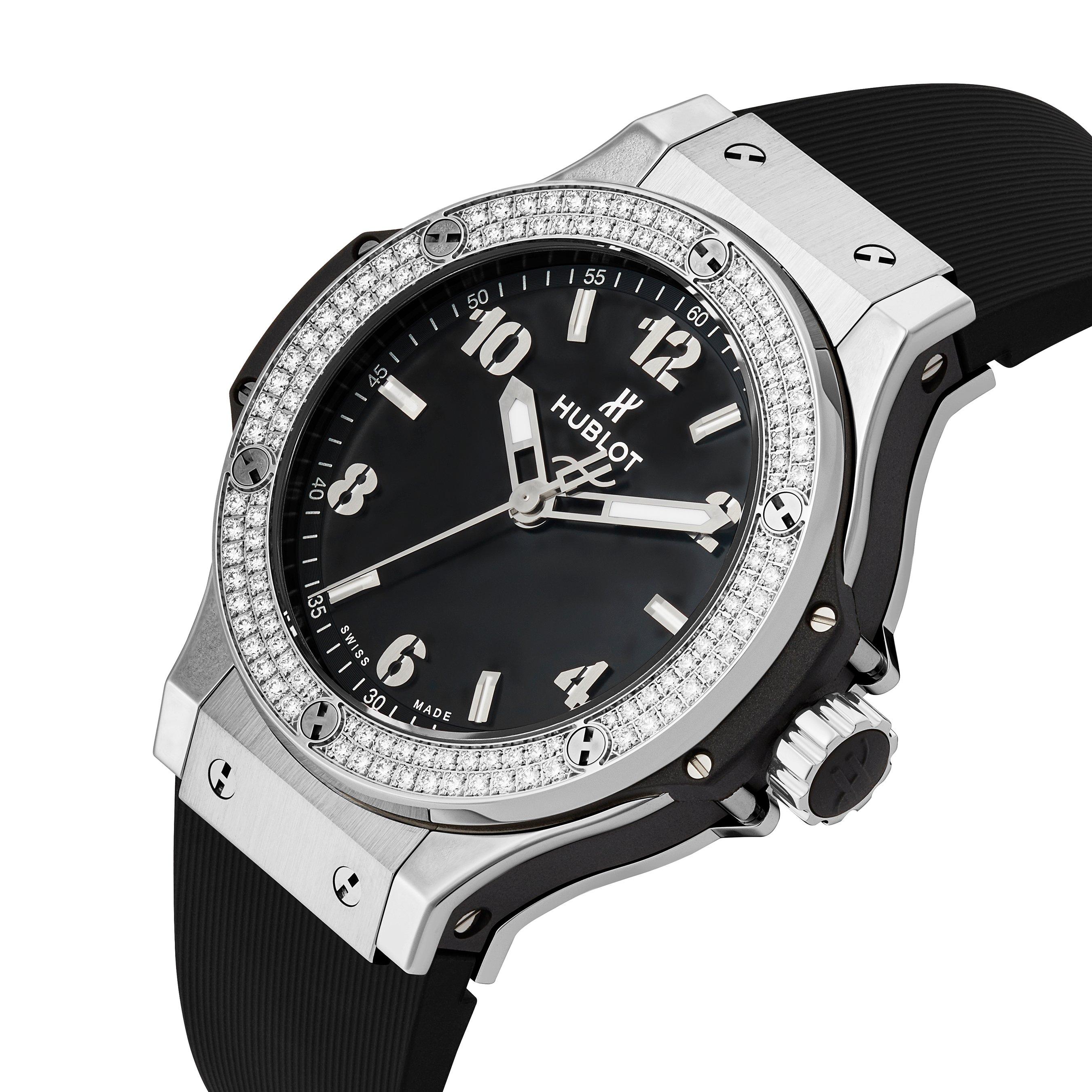 Hublot Big Bang Once-Click Steel Diamonds 38mm Watch