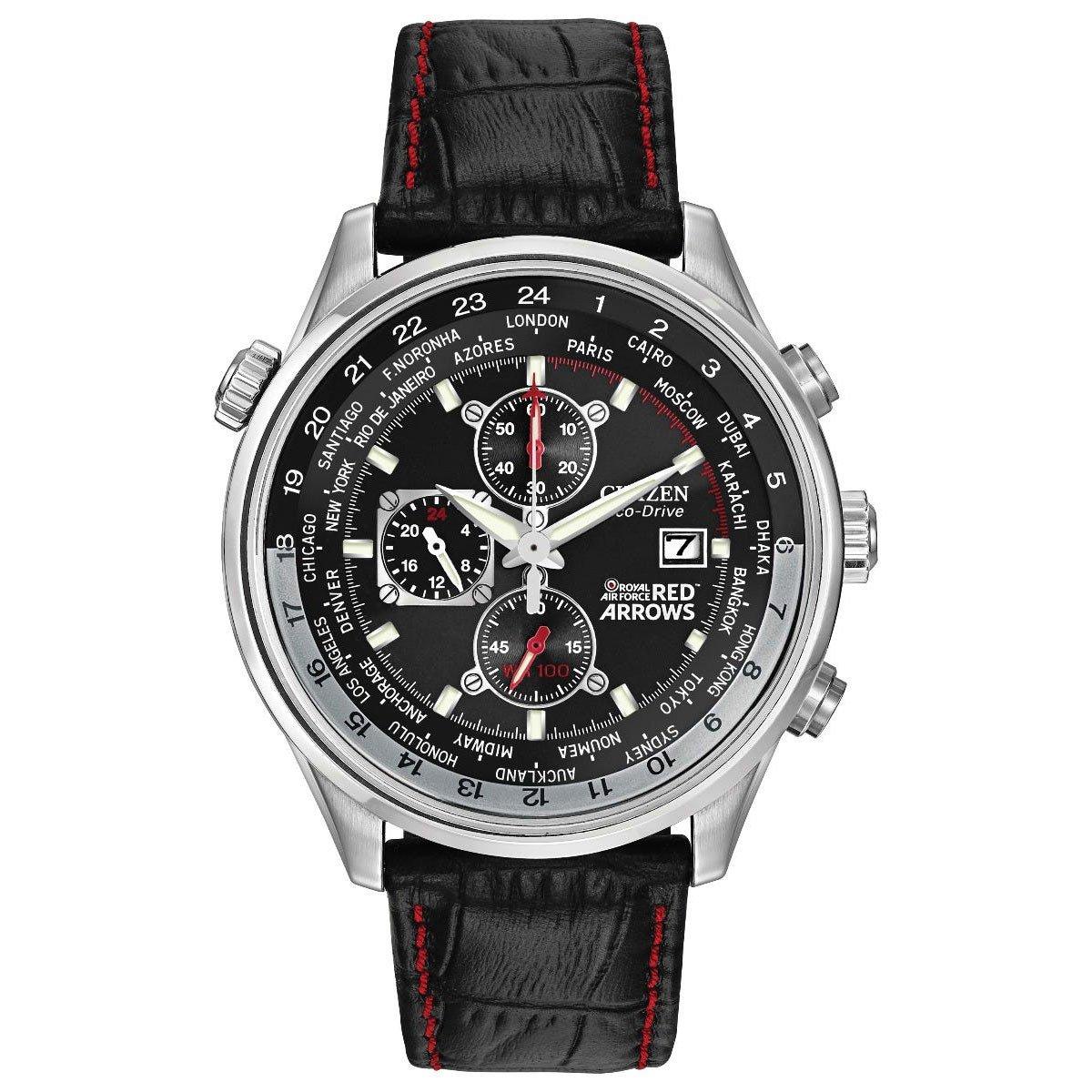 Citizen Eco-Drive Red Arrows Chronograph Men's Watch CA0080-03E | 43 mm,  Black Dial | Beaverbrooks