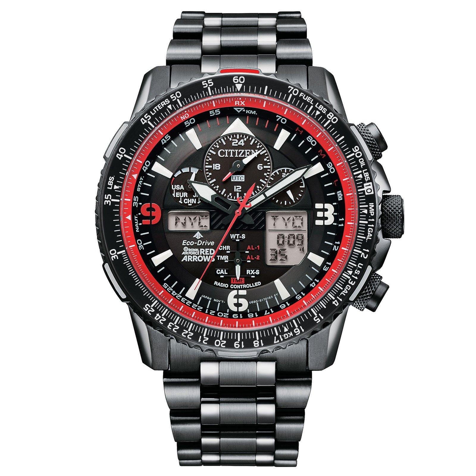 Citizen red arrows world time online chronograph