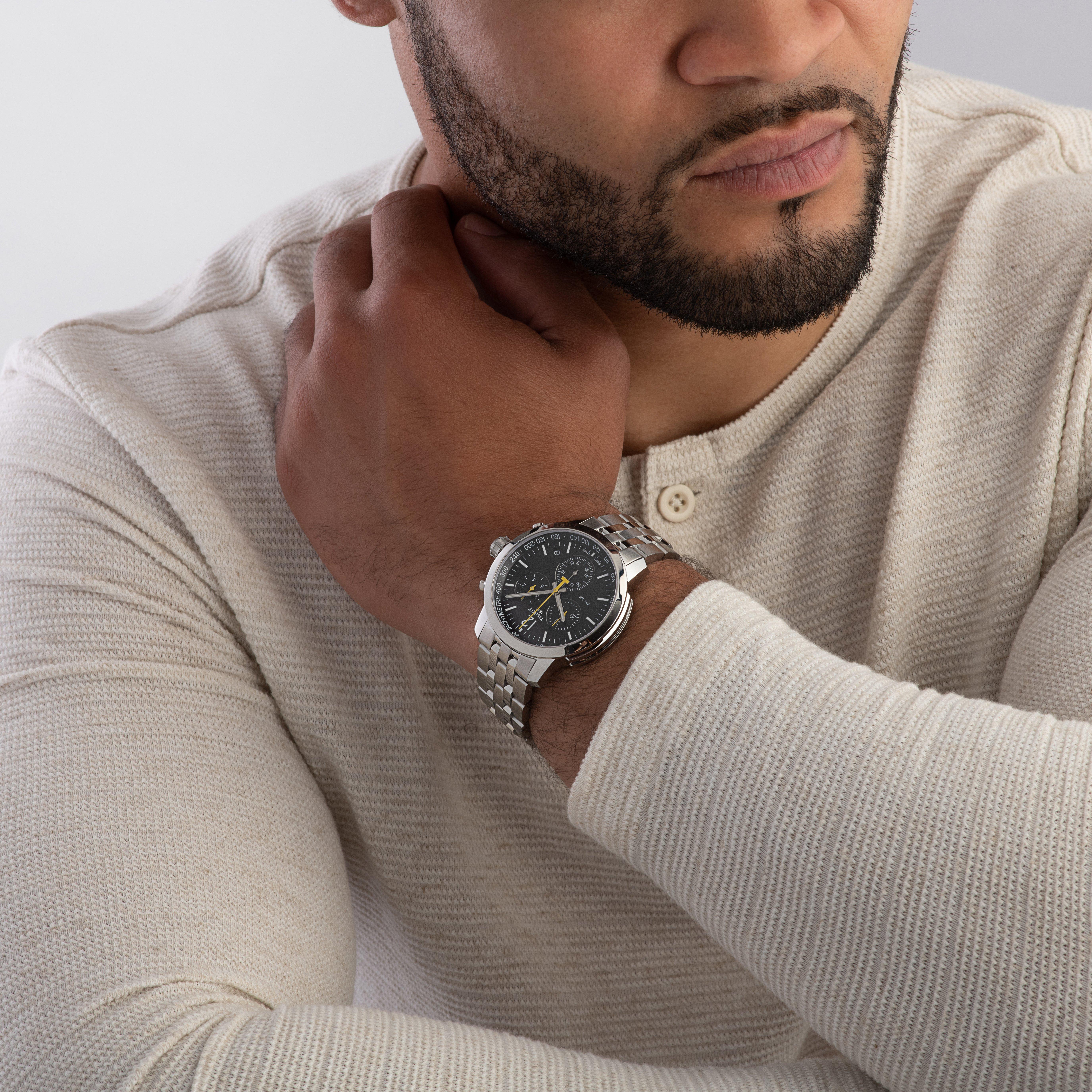 Tissot PRC 200 42mm Chronograph Men's Watch T1144171105700 | Black