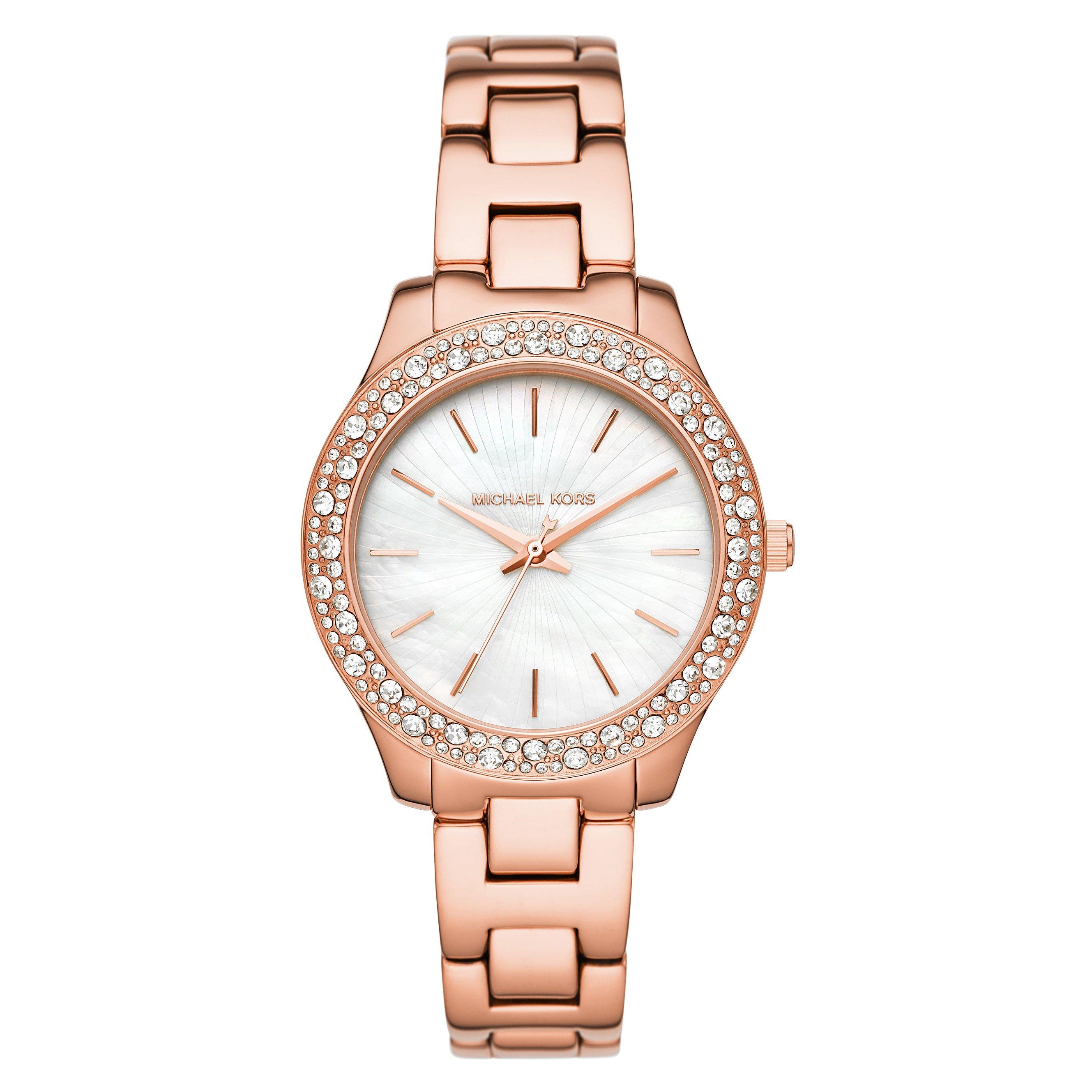 michael kors gold sparkle watch