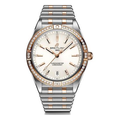 Breitling Chronomat Steel & 18ct Rose Gold Diamond Automatic Watch