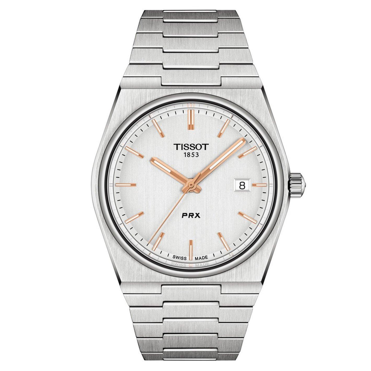 極美品！TISSOT PRX 40mm クォーツ　T137410A Tissot PRX 40mm Men's Watch T1374101103100 | White, 40 mm