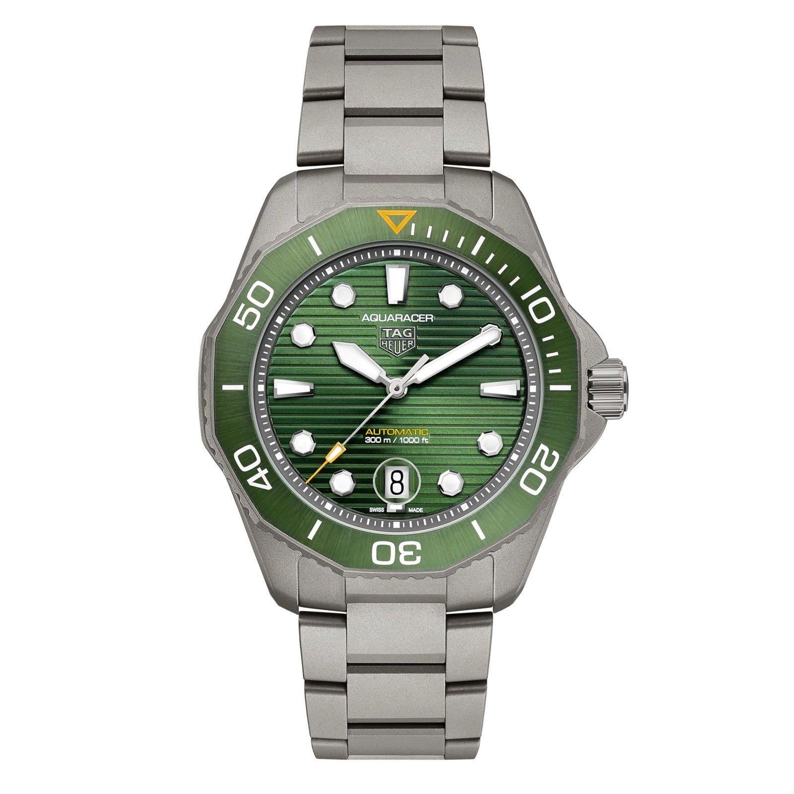 Tag heuer aquaracer automatic green new arrivals