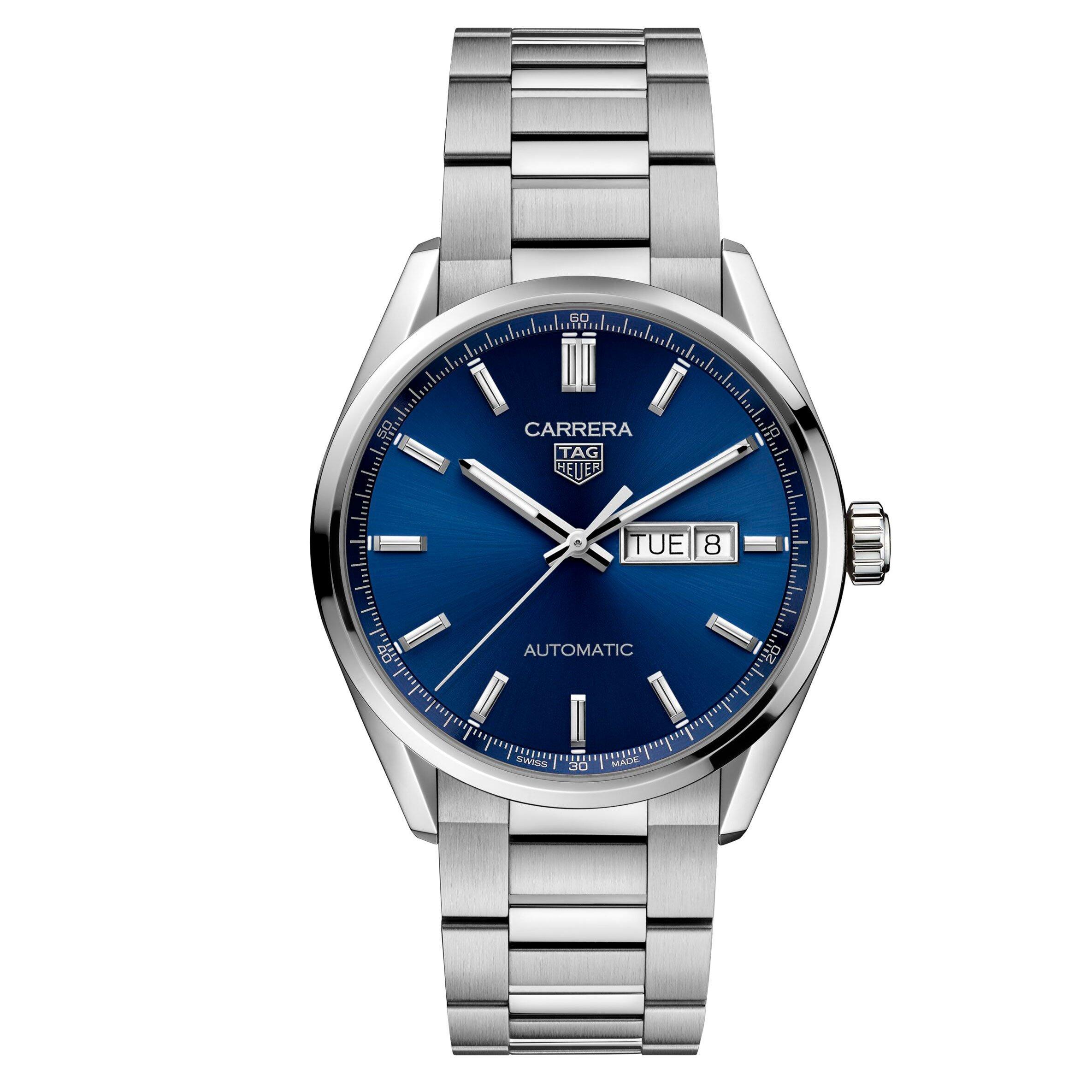 TAG Heuer Carrera Calibre 41mm Automatic Mens Blue Steel Watch