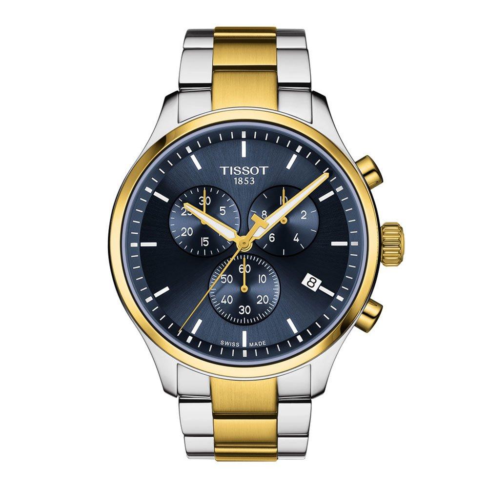 Tissot ゴールド ステンレススチール 時計 Tissot Chrono XL Classic 45mm Stainless Steel and Gold Plated