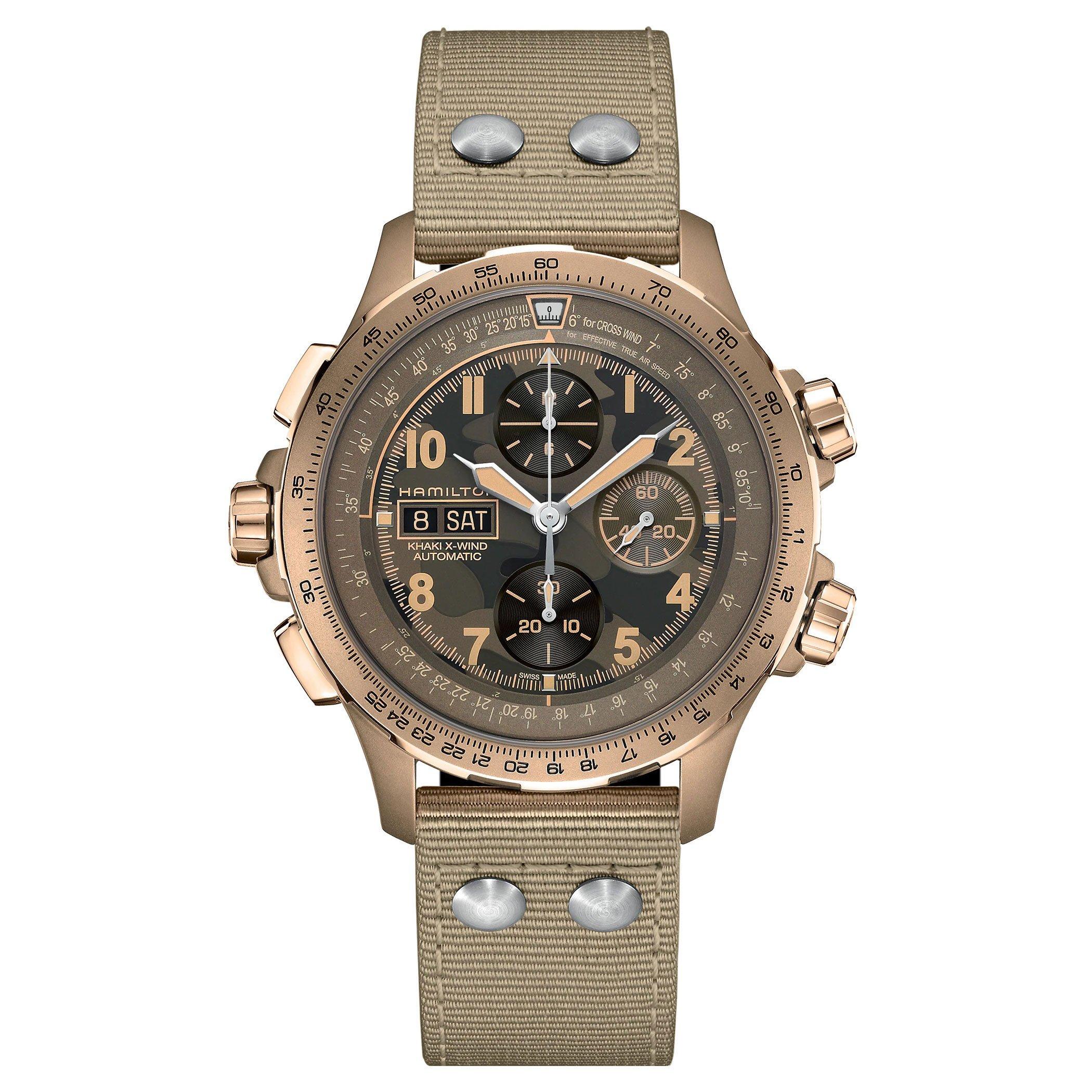 Hamilton Khaki Aviation X-Wind Automatic Chronograph Men's Watch ...