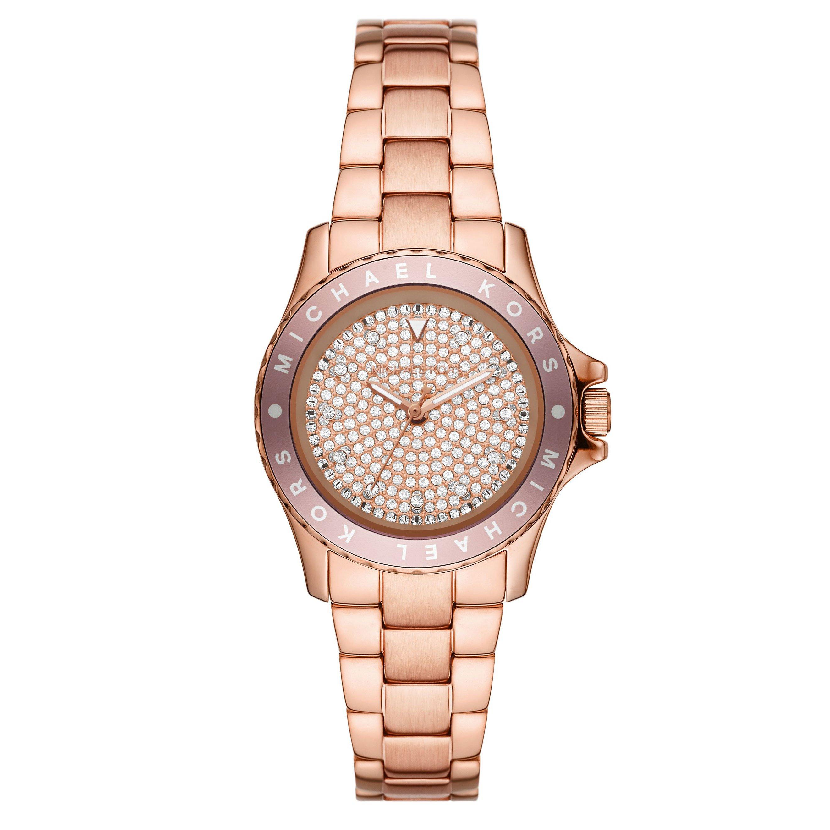 Michael kors ladies cheap watch rose gold