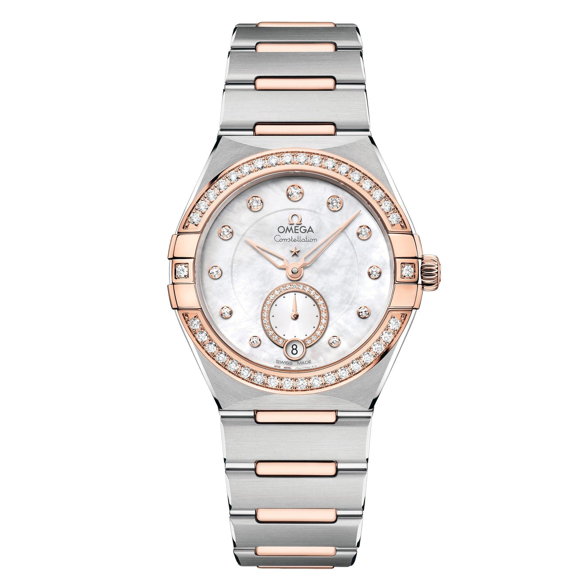 OMEGA Constellation 34mm Stainless Steel 18K Sedna Gold Automatic Ladies Watch