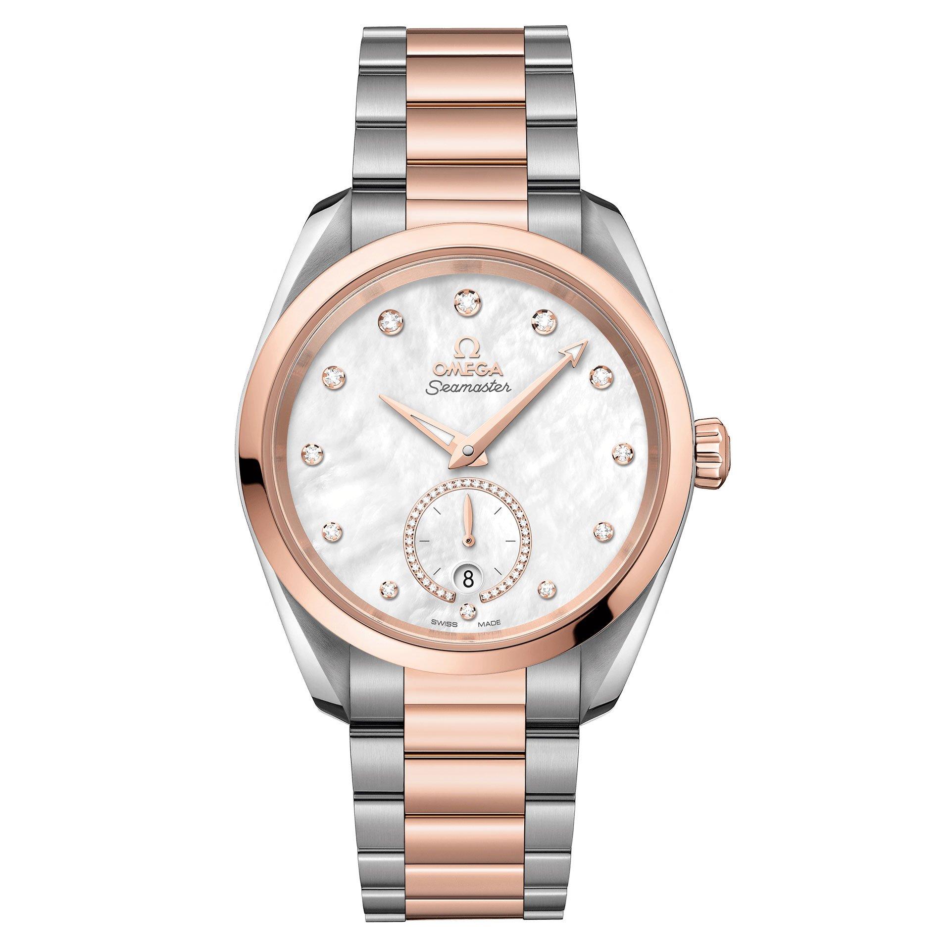 Rose gold omega ladies watch sale