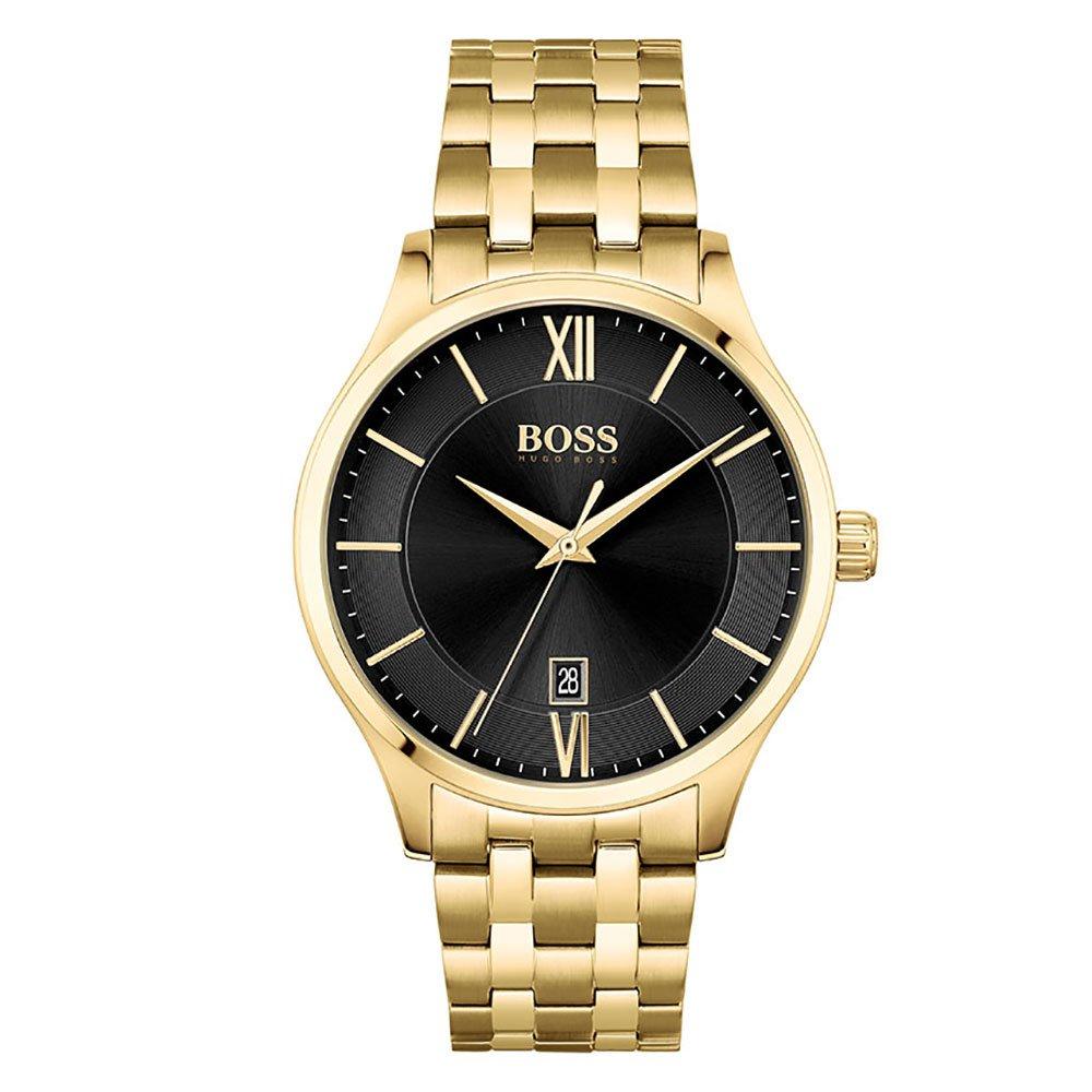 BOSS Elite Gold Tone Men s Watch 1513897 41 mm Black Dial