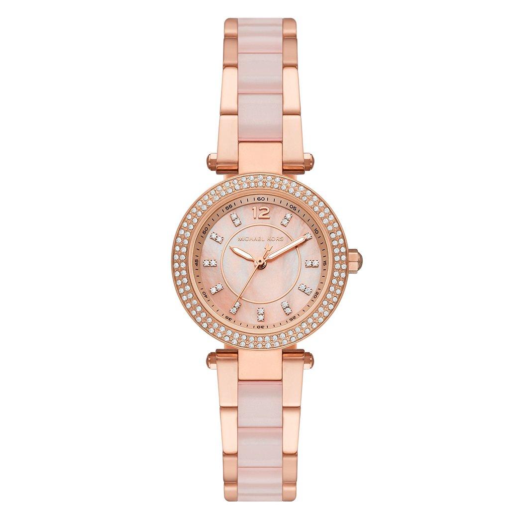 Michael Kors Parker MOP Rose Gold-Plated Bracelet Watch