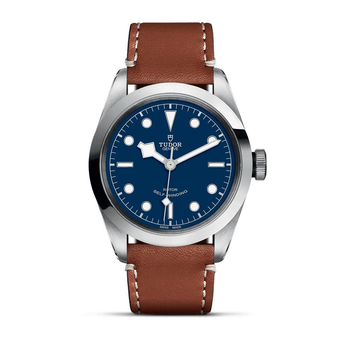 Tudor Black Bay 41 Leather Blue Men 