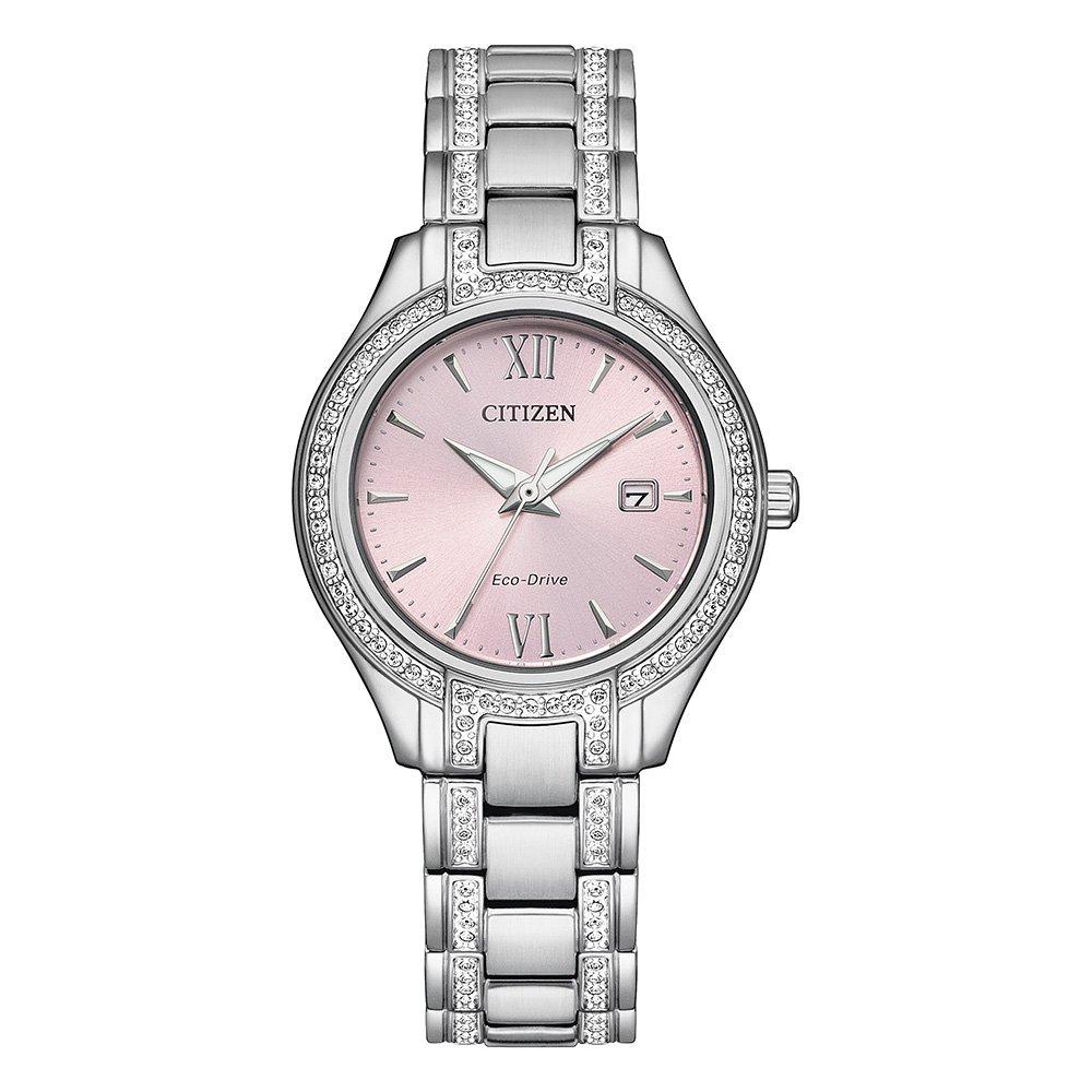 Citizen Silhouette 30mm Crystal Stainless Steel Eco Drive Ladies