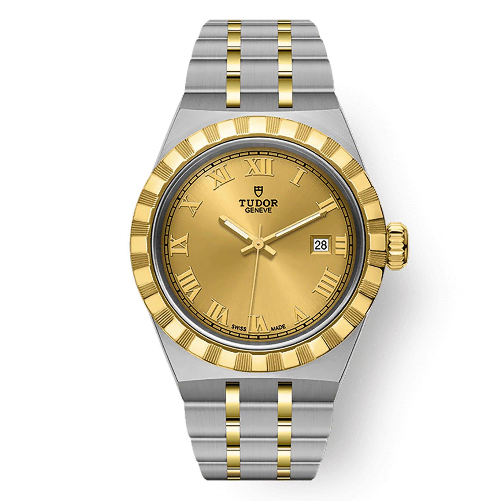 TUDOR Royal 28mm Stainless Steel and Yellow Gold Automatic Ladies Watch