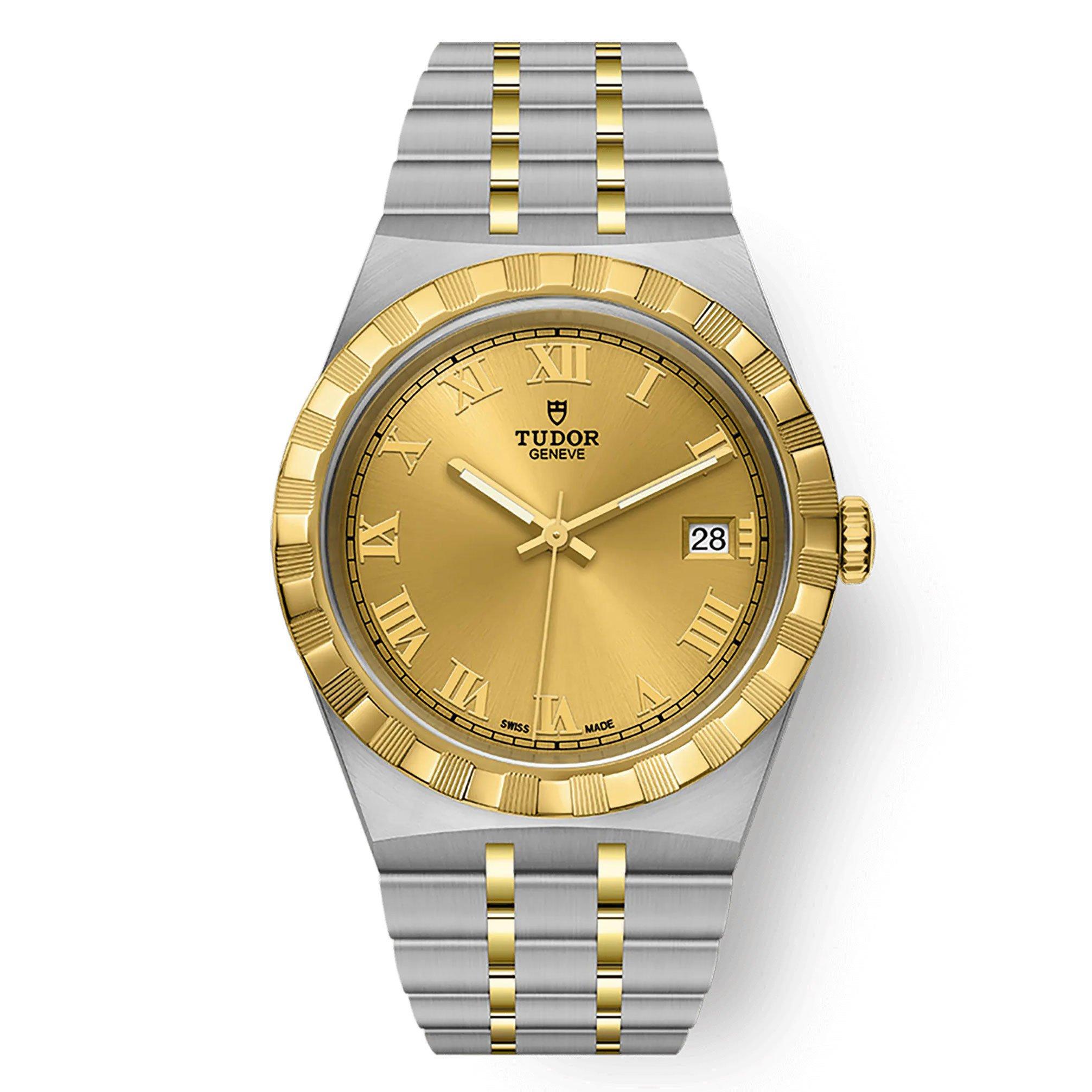 Tudor Royal 38mm Stainless Steel and Yellow Gold Automatic Men’s Watch ...
