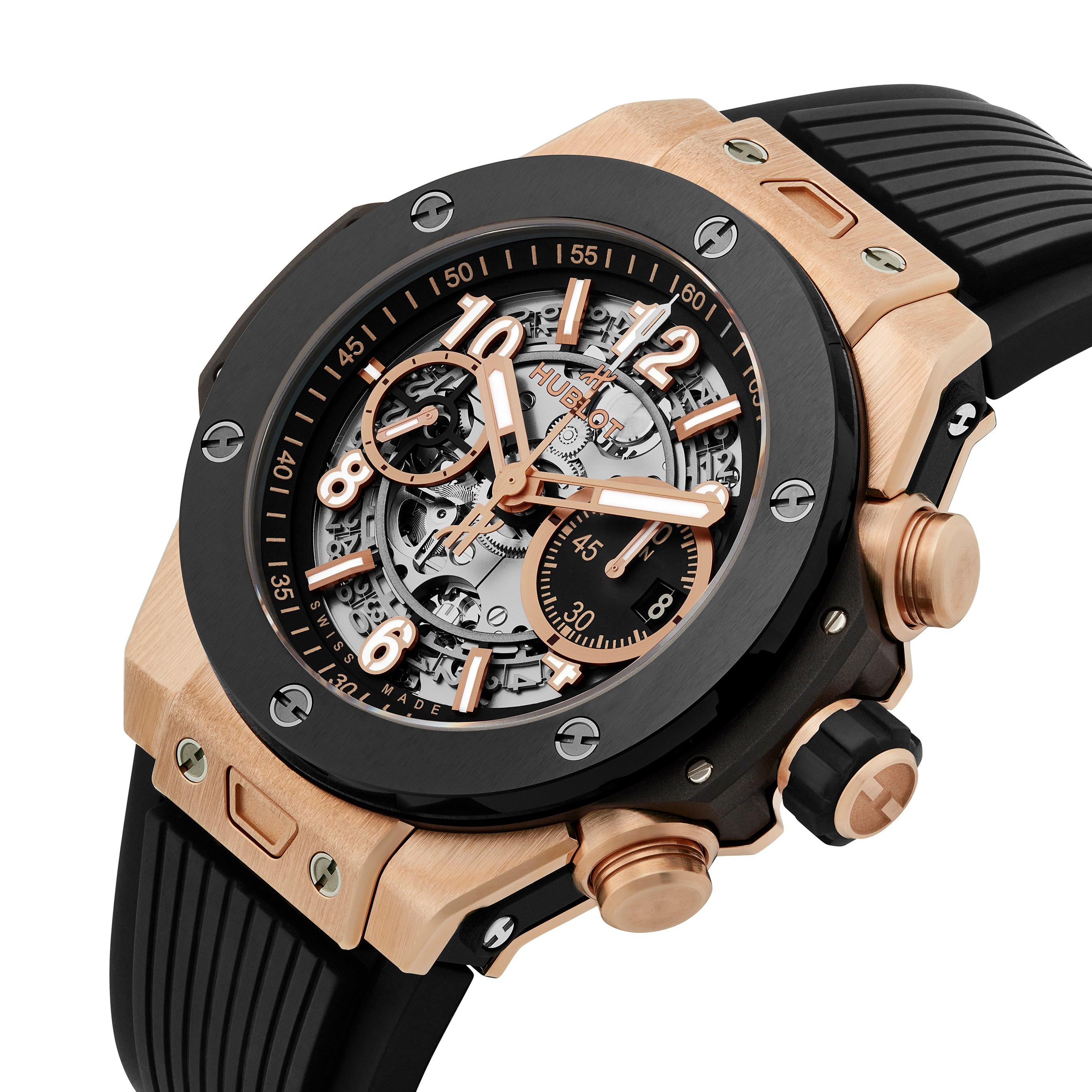 Hublot Big Bang Unico 18ct King Gold Ceramic 44mm Automatic Watch 421 ...