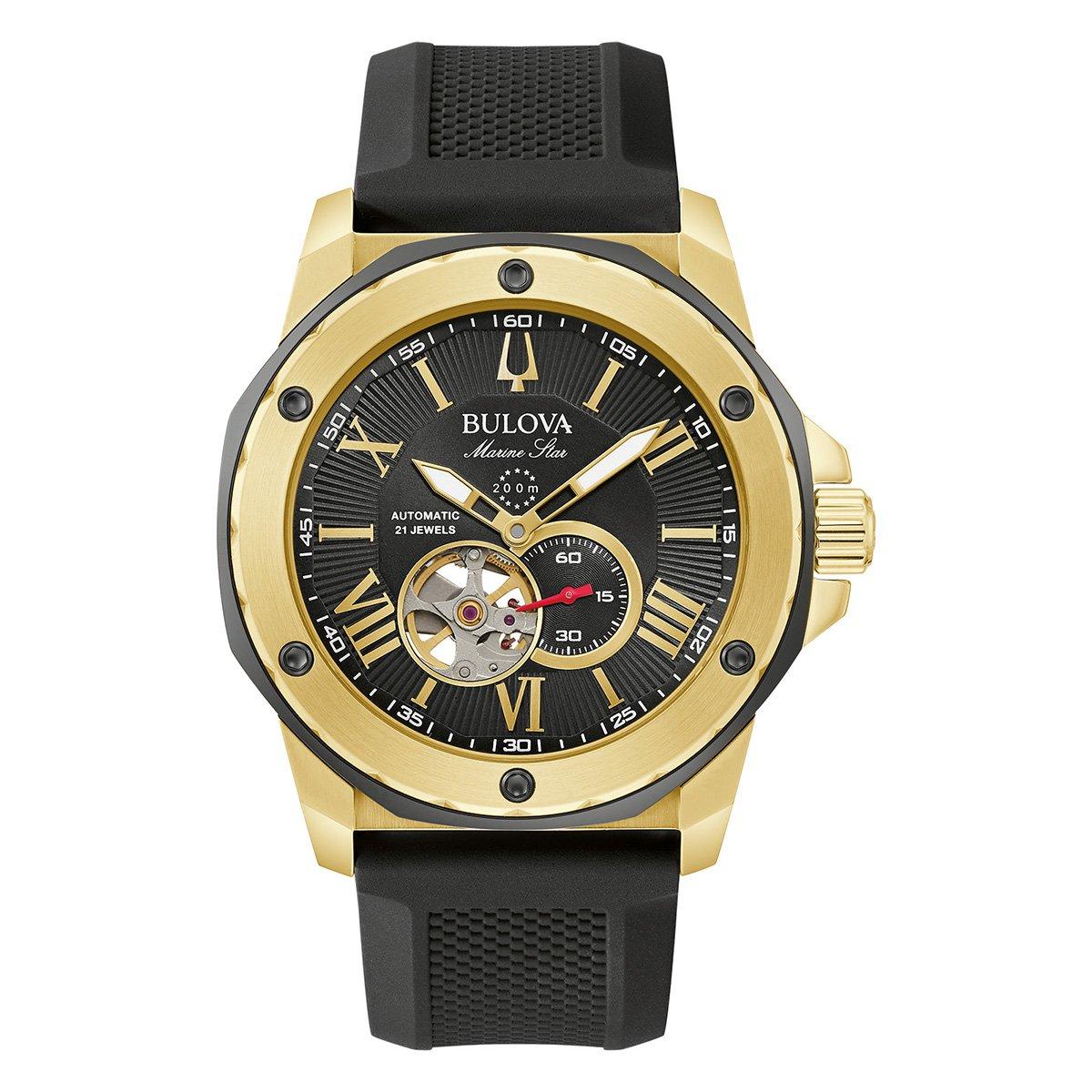 Bulova Marine Star 45mm Yellow Gold Plated Automatic Men’s Watch