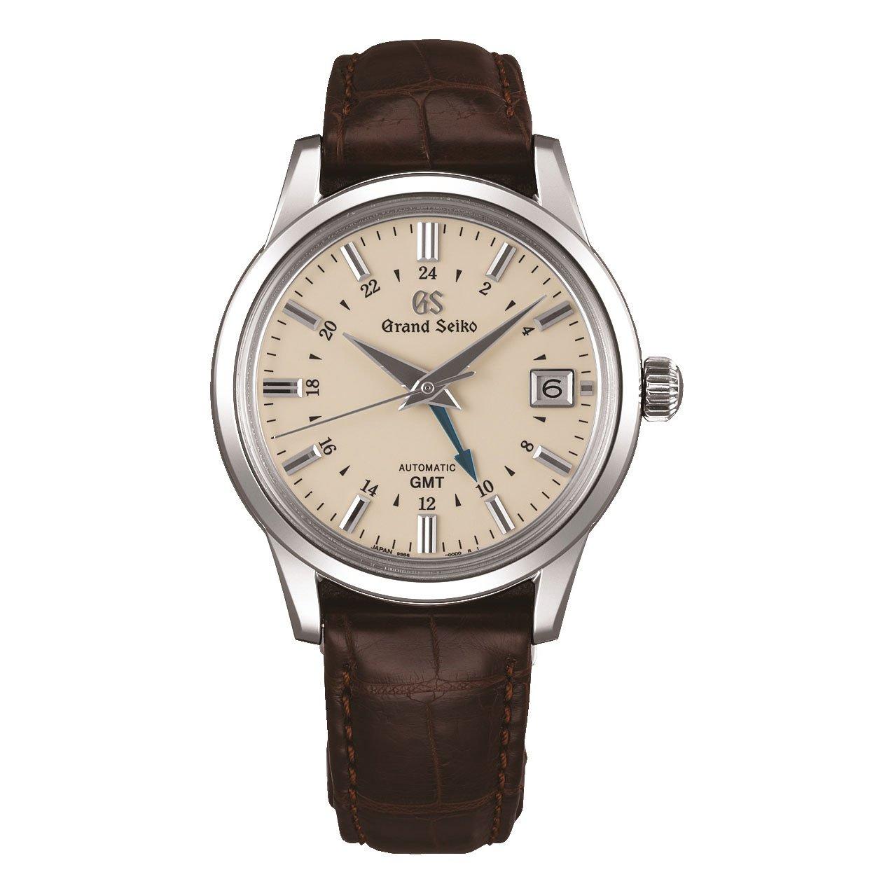 Grand Seiko Elegance Automatic GMT Men's Watch SBGM221G  mm, Cream  Dial | Beaverbrooks