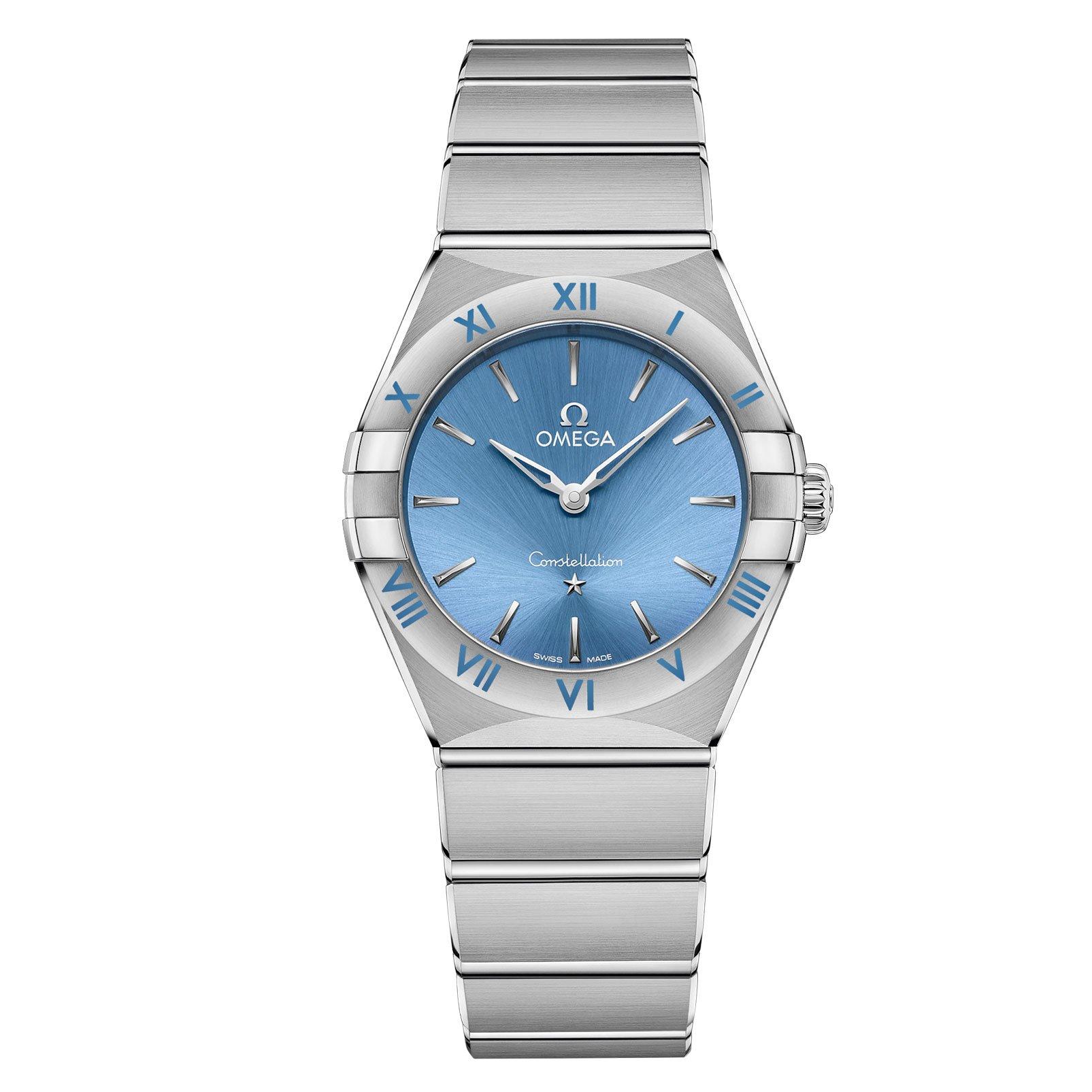 Omega constellation blue on sale dial