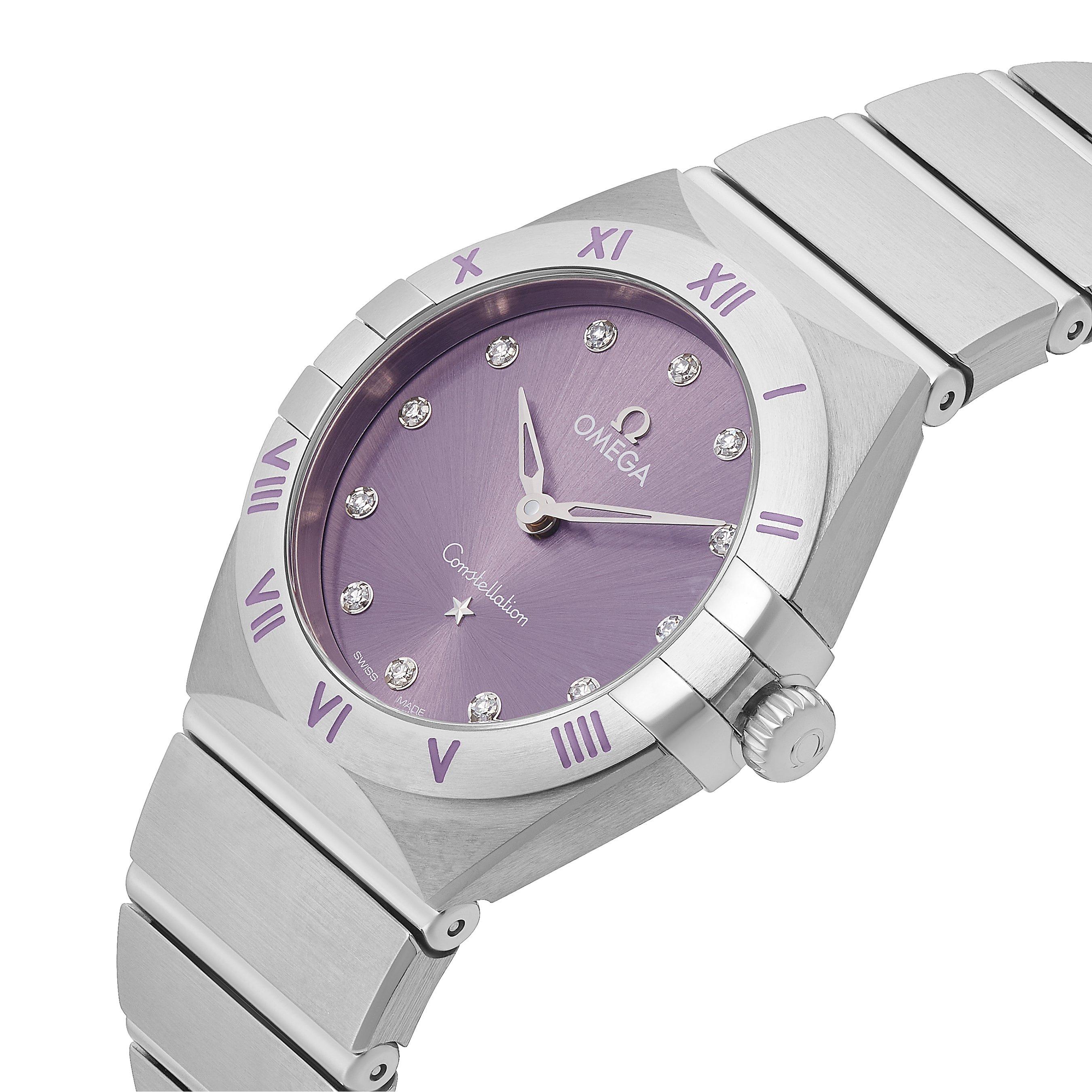 Omega constellation ladies 2024 watch with diamonds