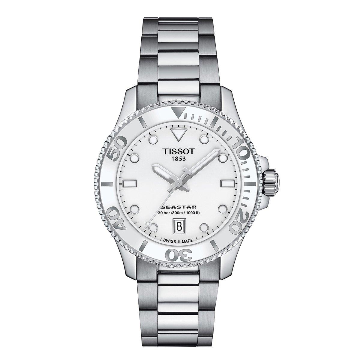 Tissot T Sport Seastar 1000 Watch T1202101101100 35.5 mm Silver