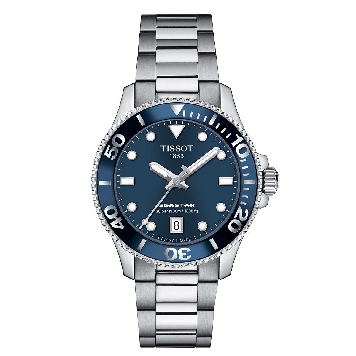 Tissot T Sport Seastar 1000 Watch T1202101104100 35.5 mm Blue